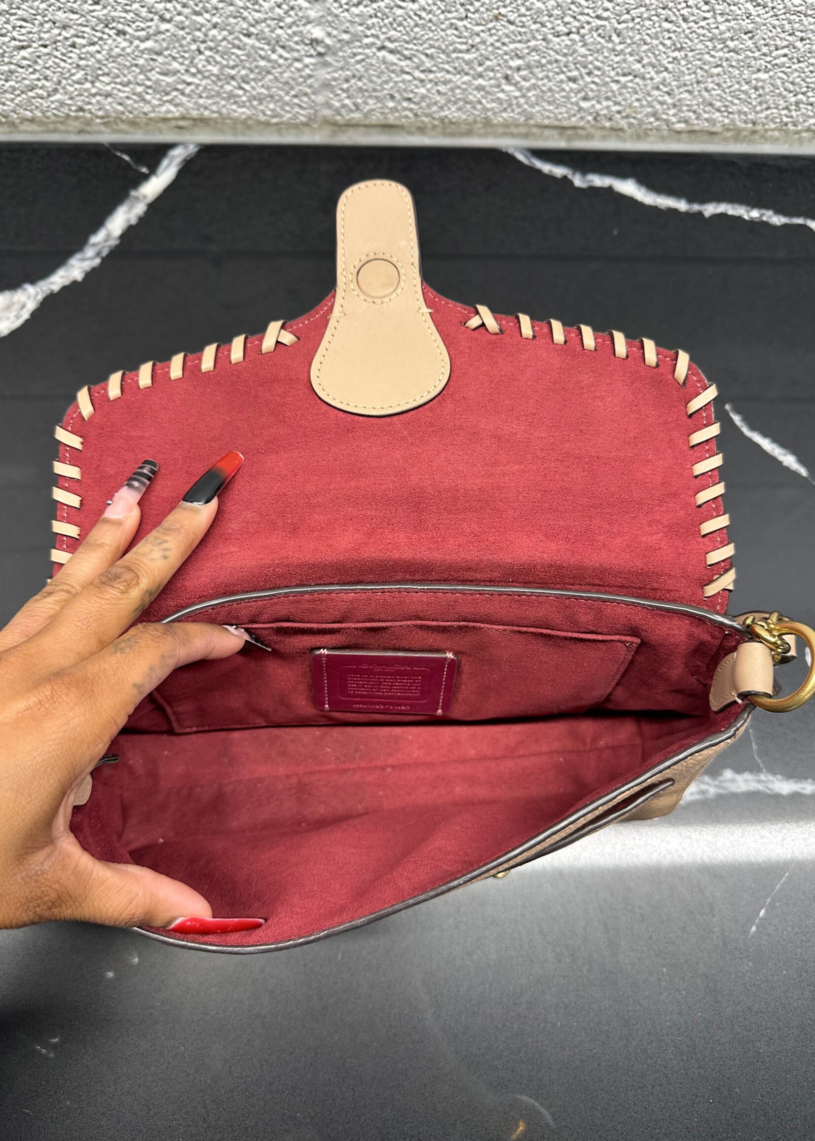 Coach Jade Taupe Shoulder Bag
