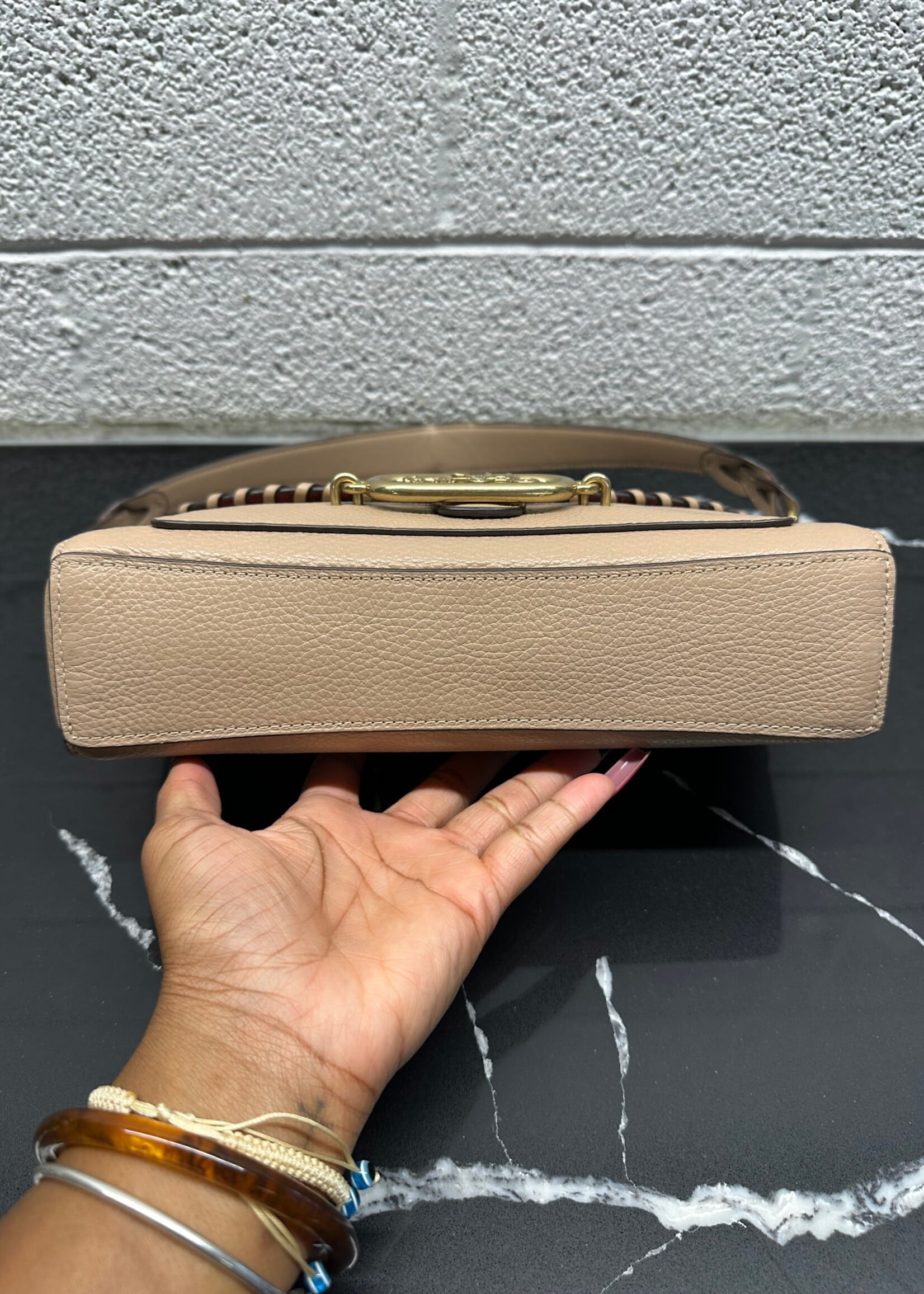 Coach Jade Taupe Shoulder Bag