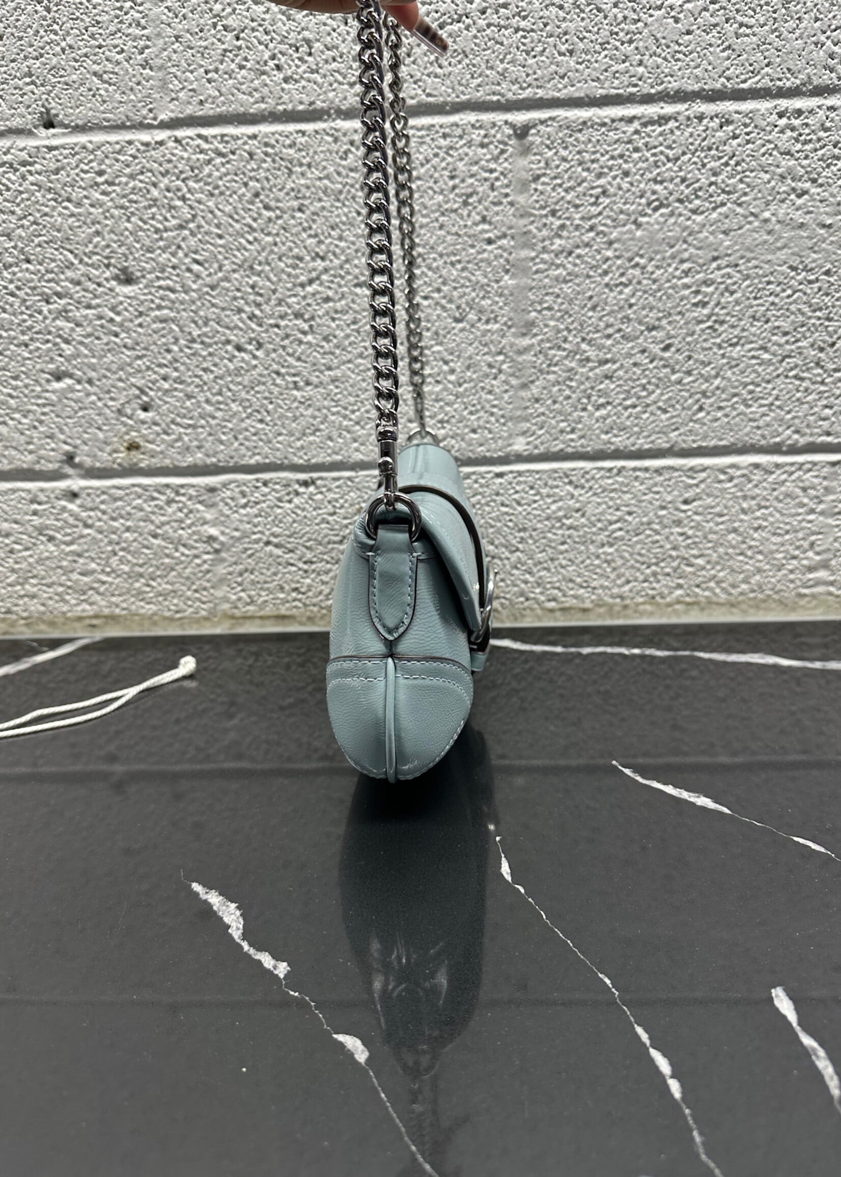 Coach Soho 25 Patent Blue Shoulder Bag