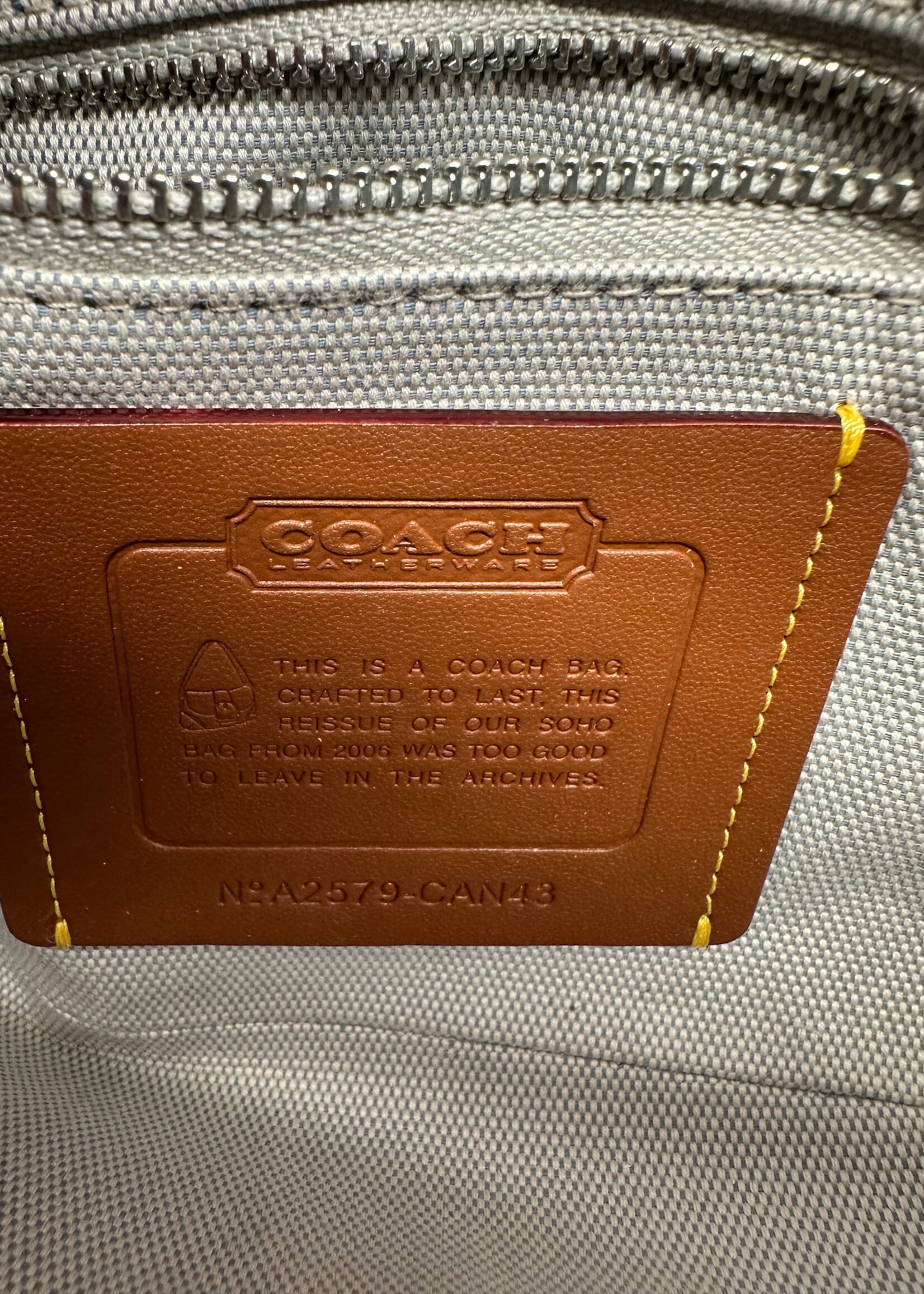 Coach Soho 25 Patent Blue Shoulder Bag