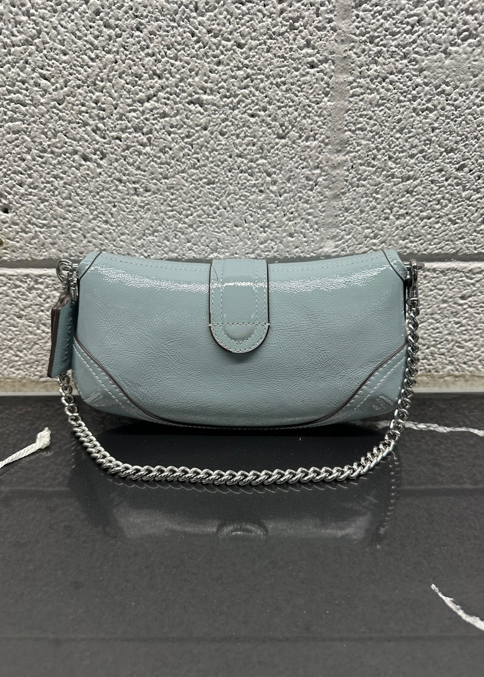 Coach Soho 25 Patent Blue Shoulder Bag