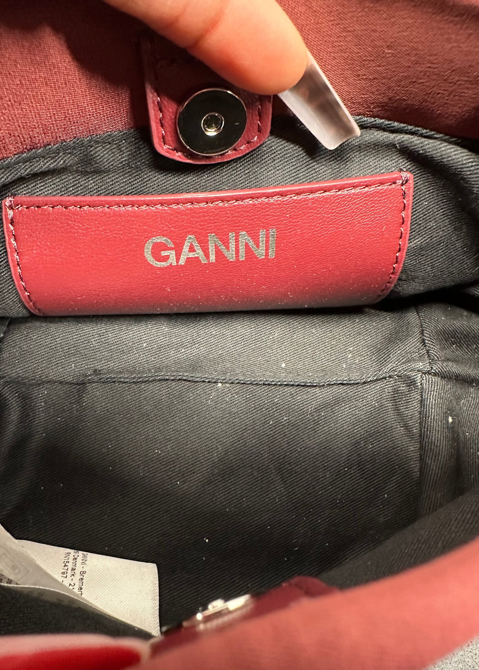 Ganni Bou Satin Bag