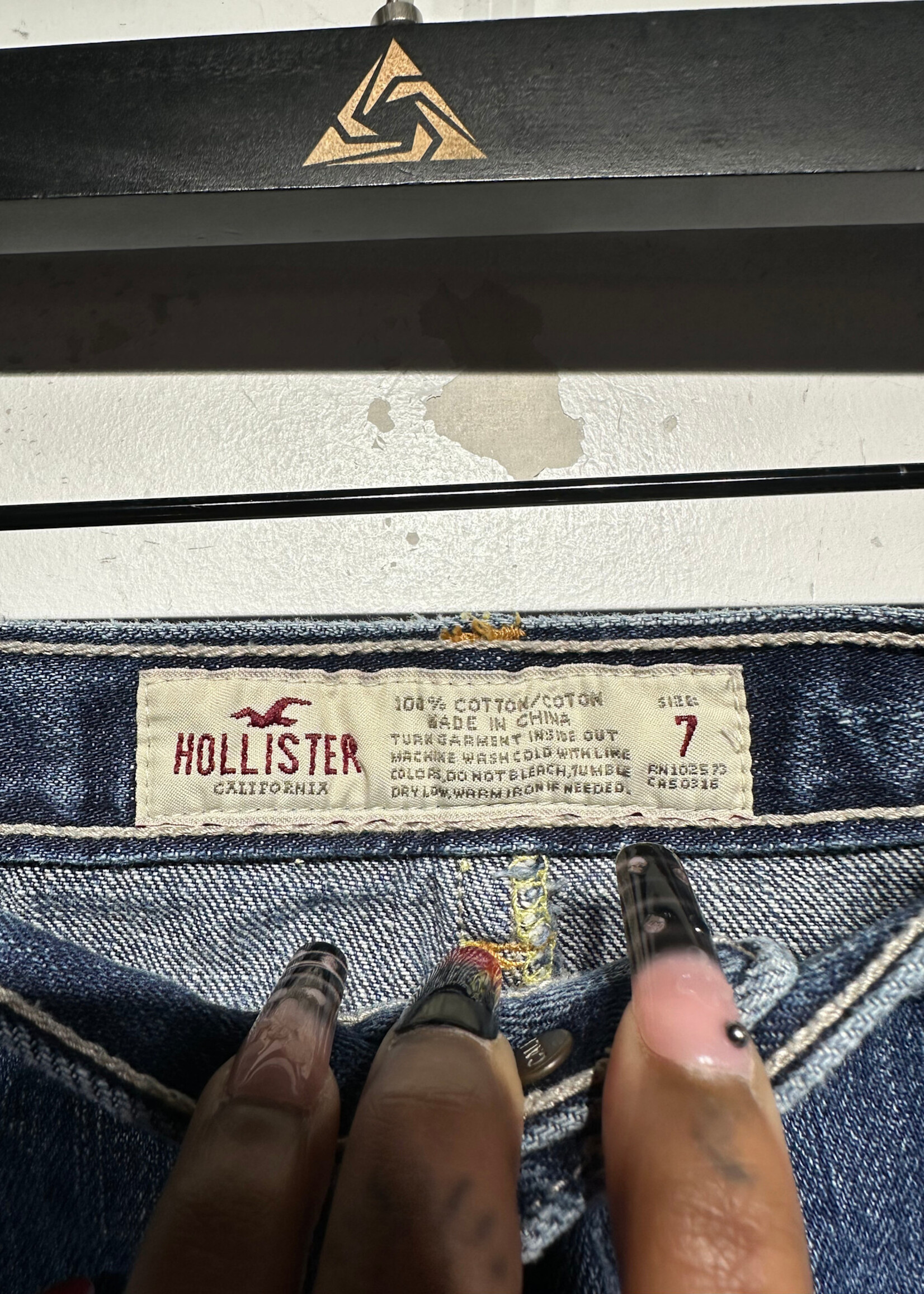 Hollister Y2K Mid Wash Mini Skirt 29