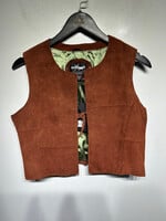Maxima Wilsons Dark Brown Suede Vest Fem L