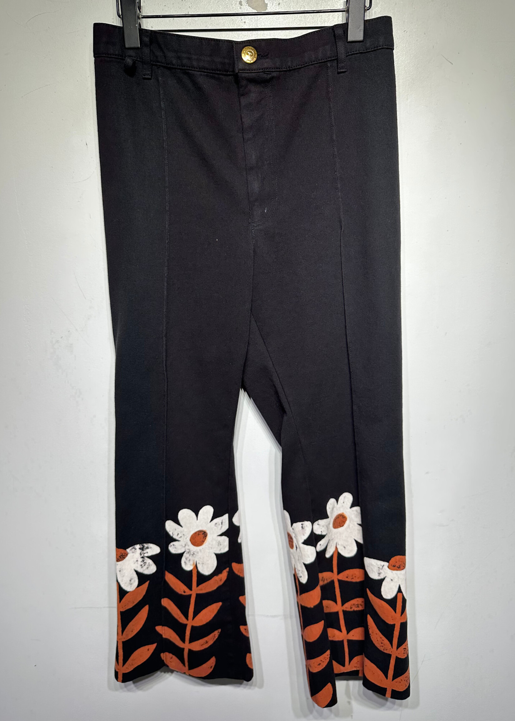 Big Bud Press Black Flower Detail Pants 30