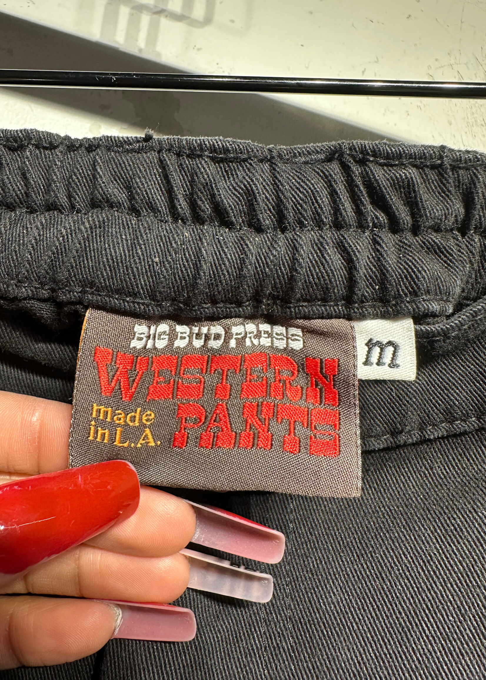 Big Bud Press Black Flower Detail Pants 30
