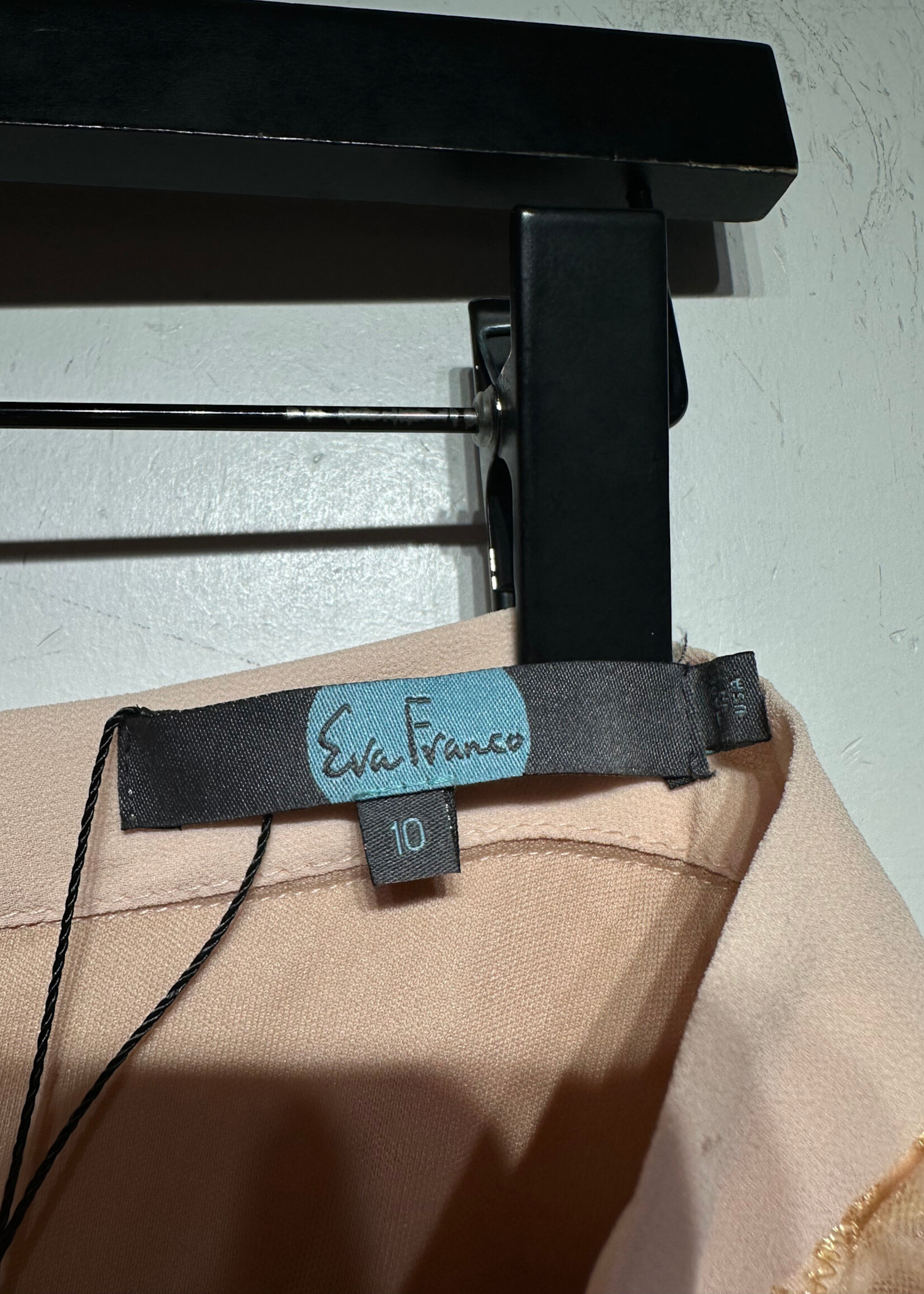 Eva Franco Pastel Peach Petal Midi Skirt 30"