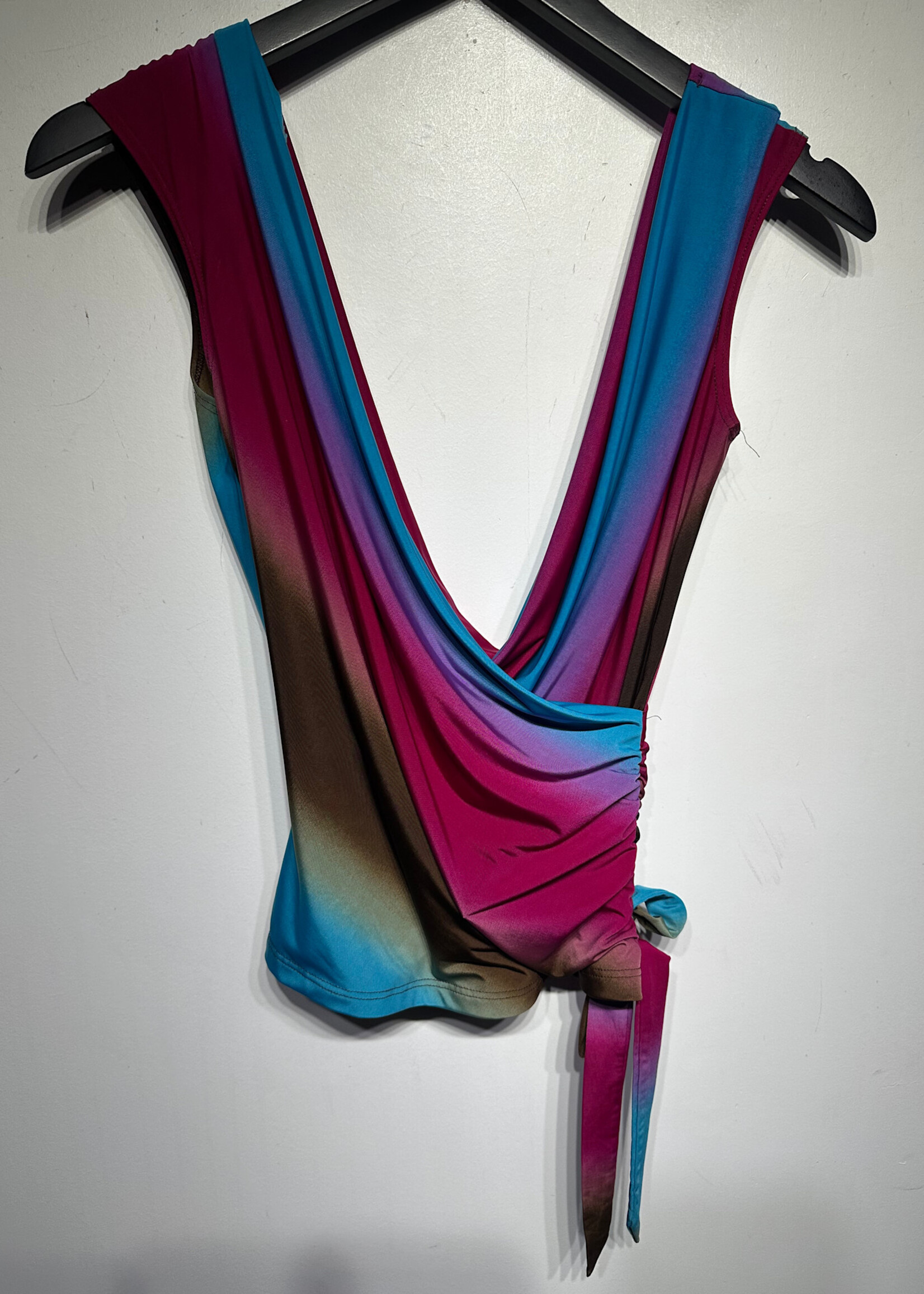 Rave Multicolor Y2K Tank Top Fem S
