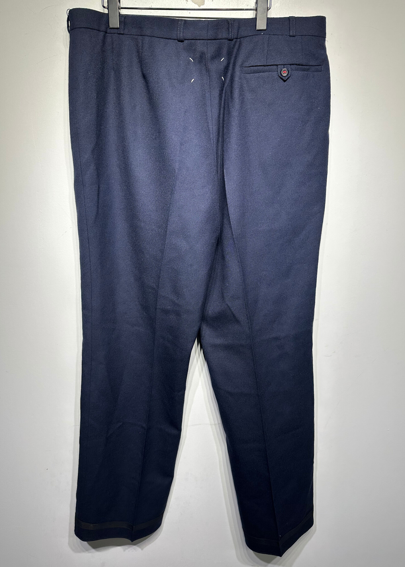 Margiela Navy Blue Wool Trousers 54/38"