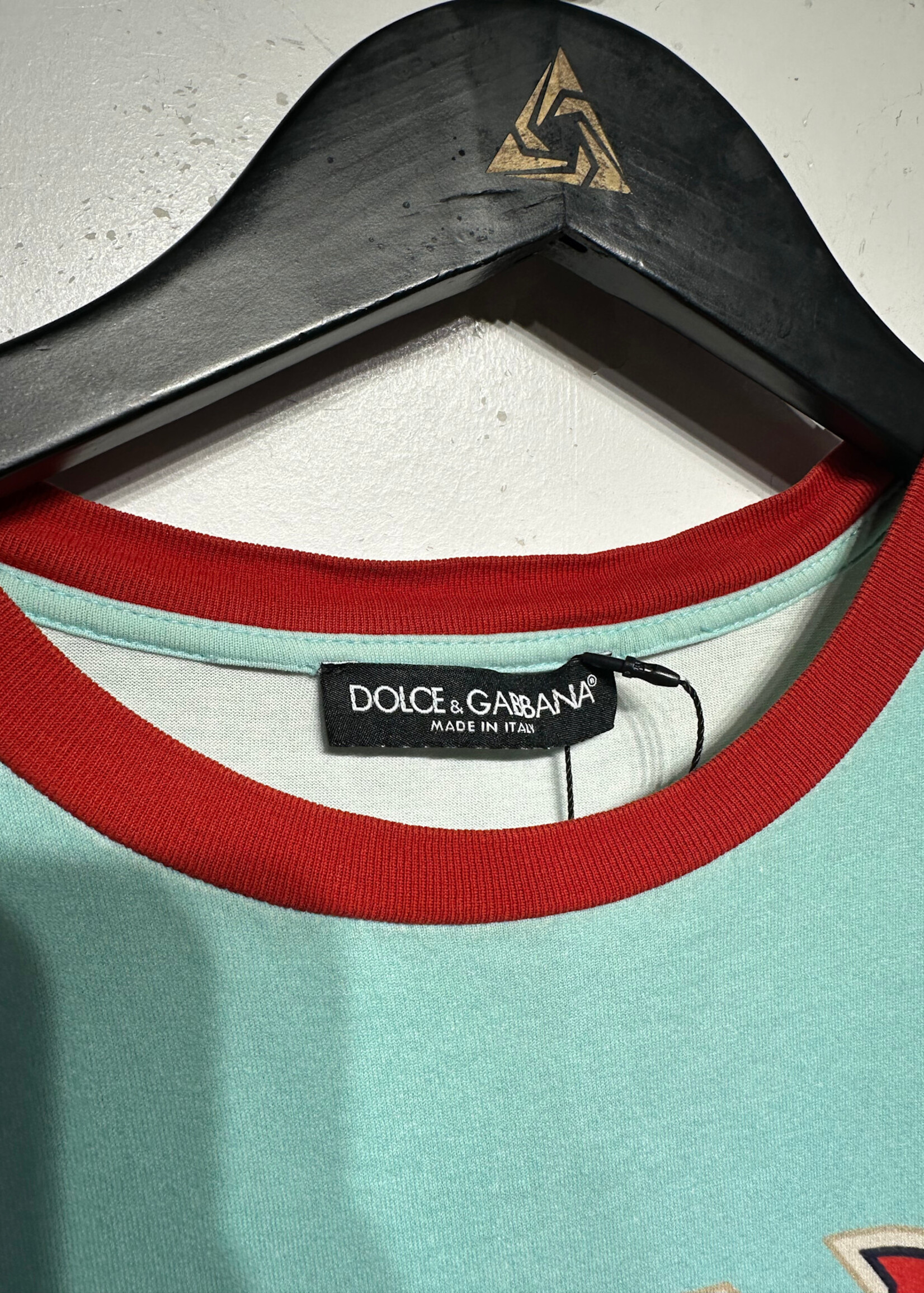 D&G Amore Royal Love Light Blue Tee XL As Is