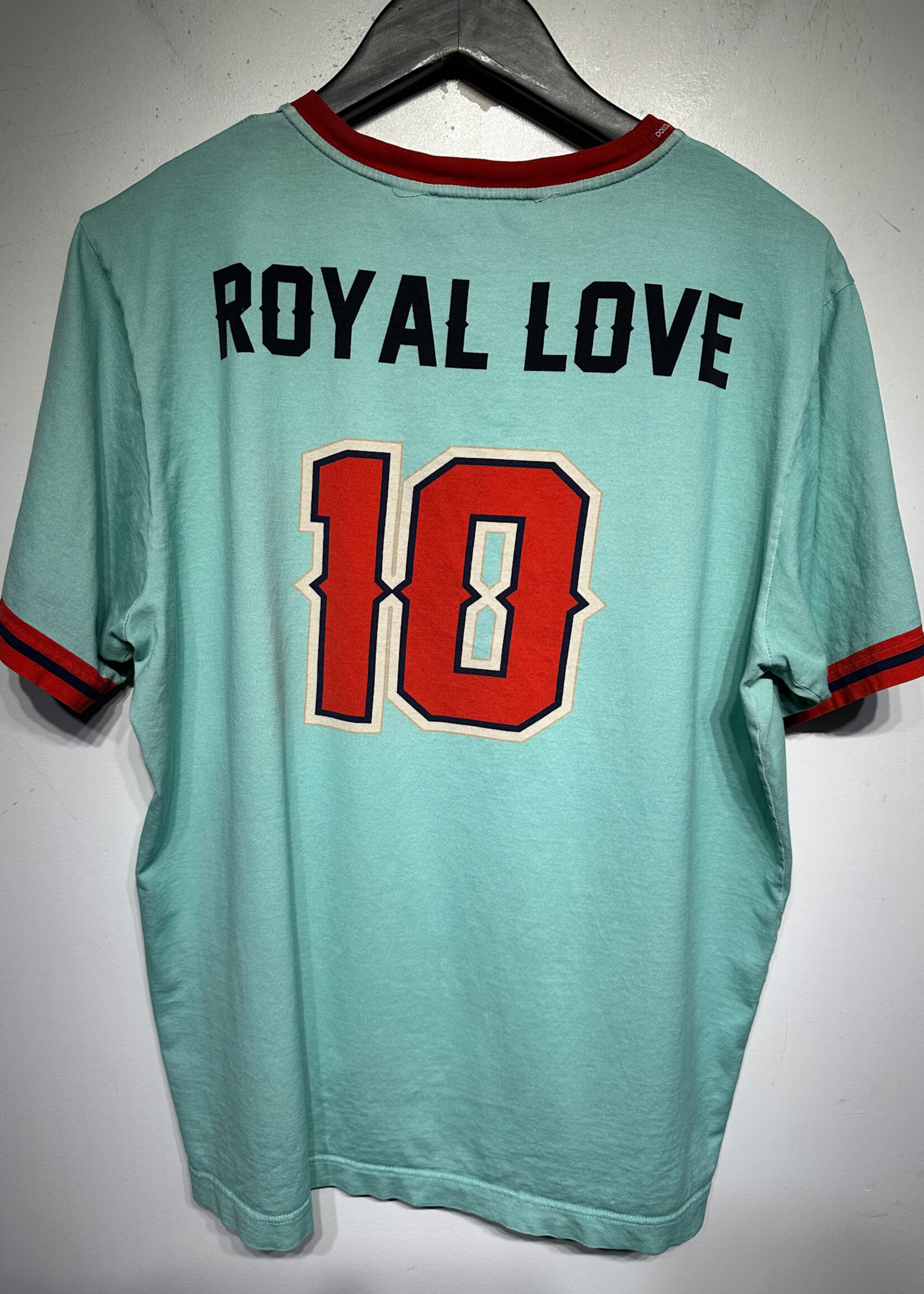 D&G Amore Royal Love Light Blue Tee XL As Is