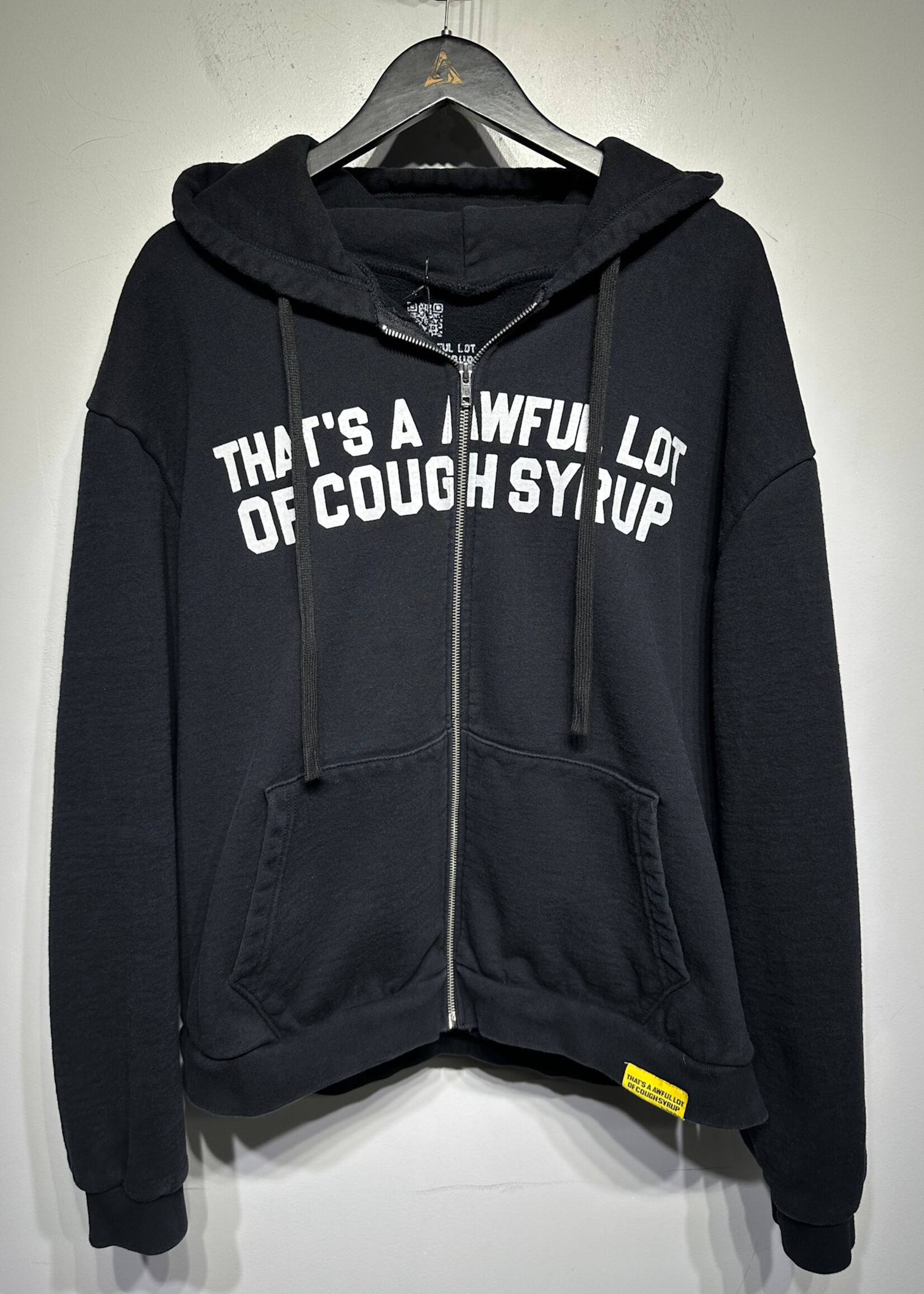 Awful Lot of Cough Syrup Black Hoodie XL