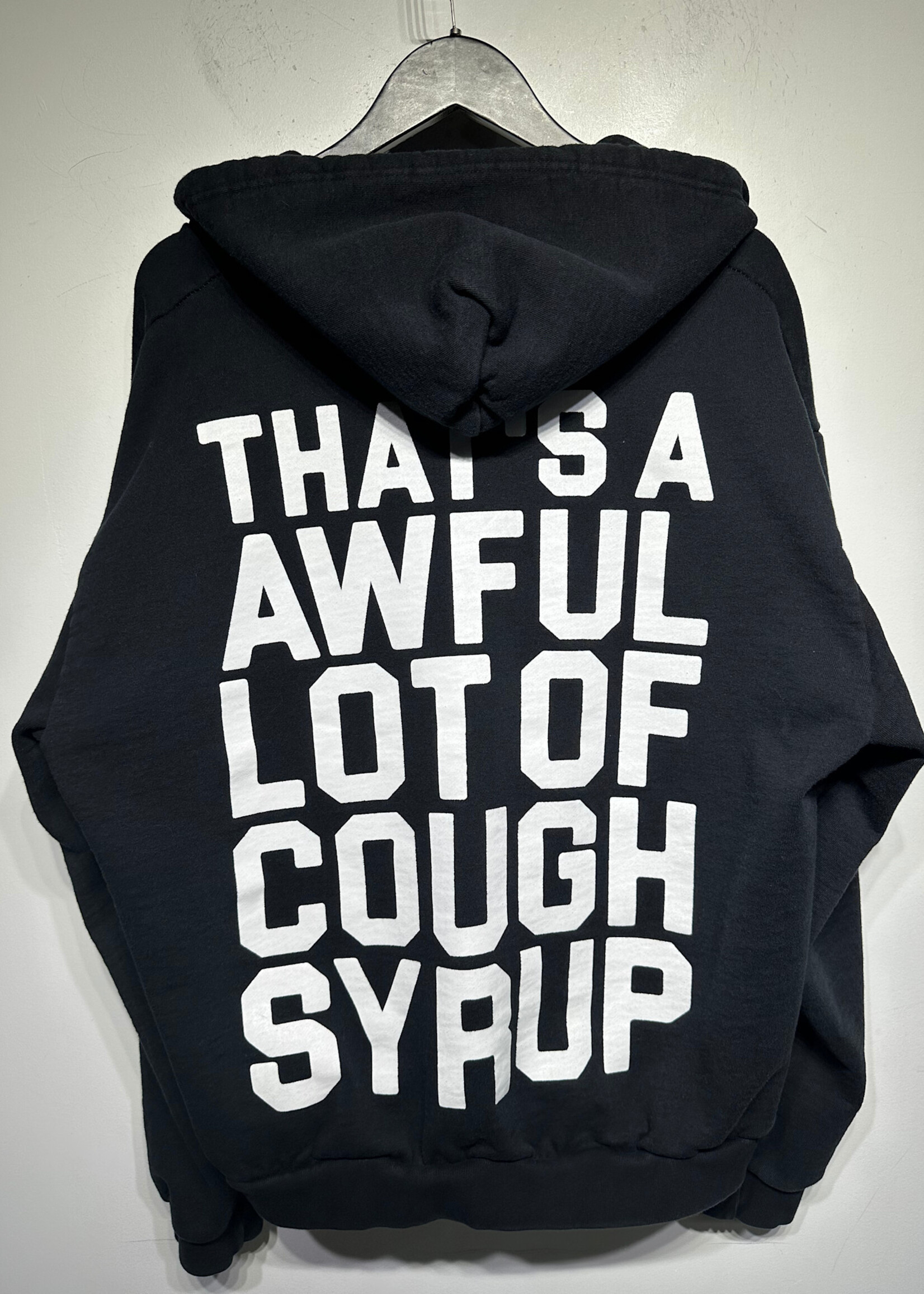 Awful Lot of Cough Syrup Black Hoodie XL