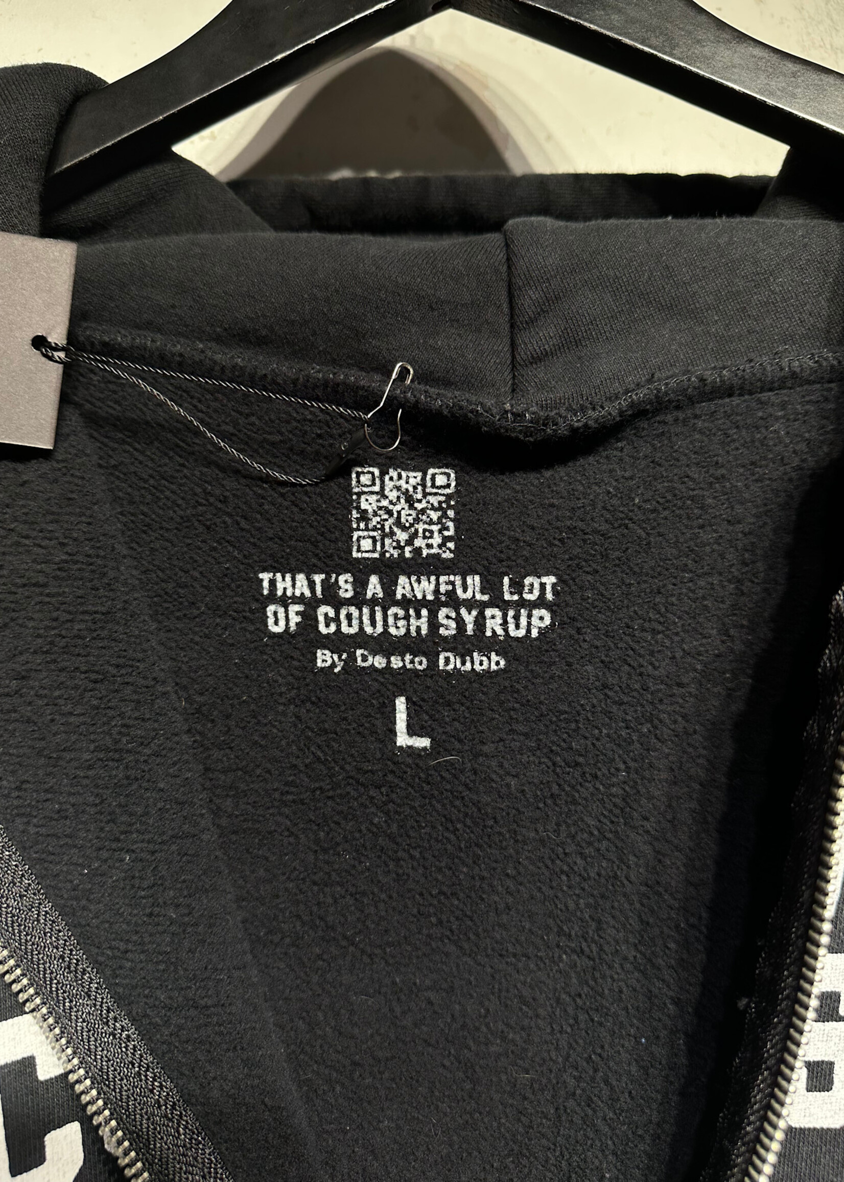 Awful Lot of Cough Syrup Black Hoodie XL