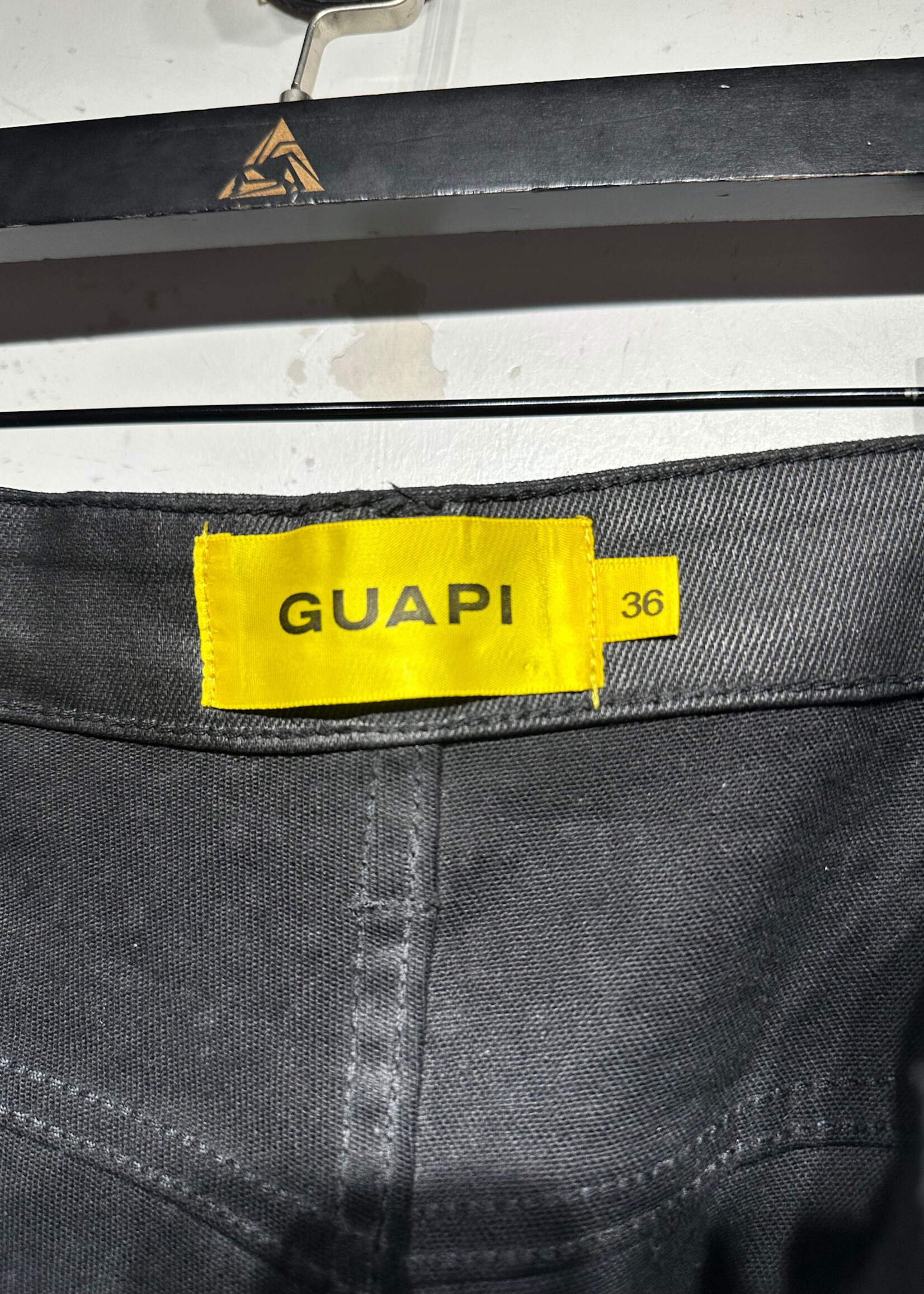 Guapi Black Rhinestone Shorts 36
