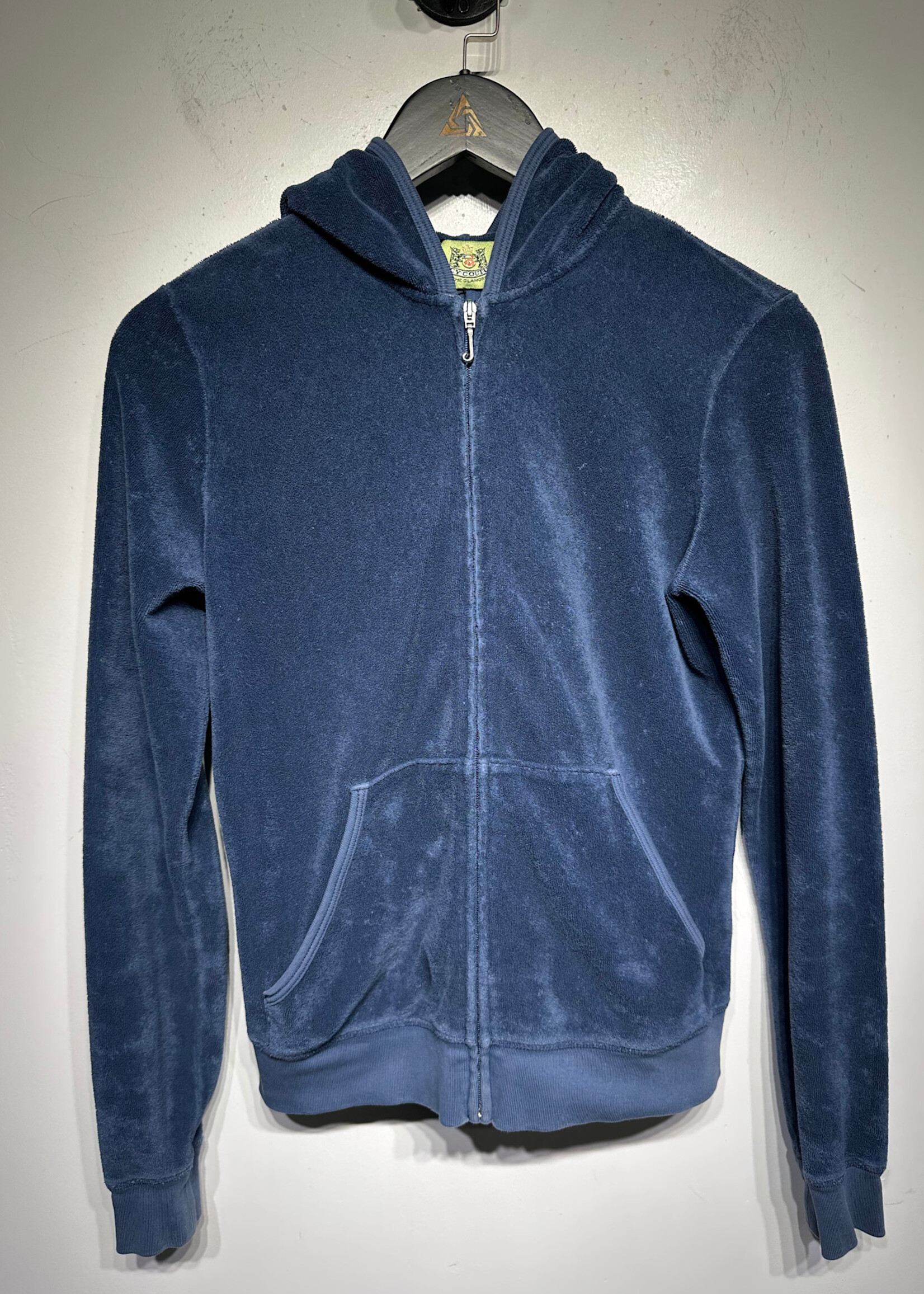 Juicy Couture 2000s Blue Terrycloth Jacket Fem L