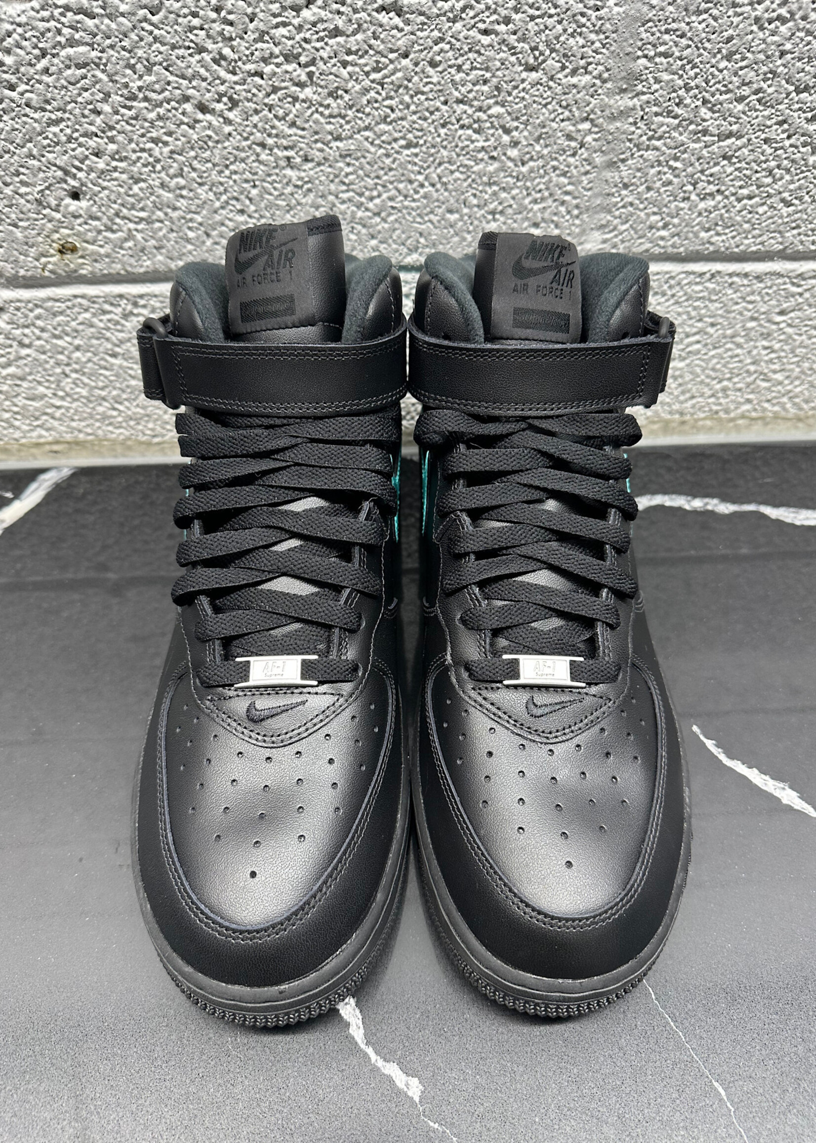 Supreme Black AF-1 Mid Custom Tiffany Masc 11