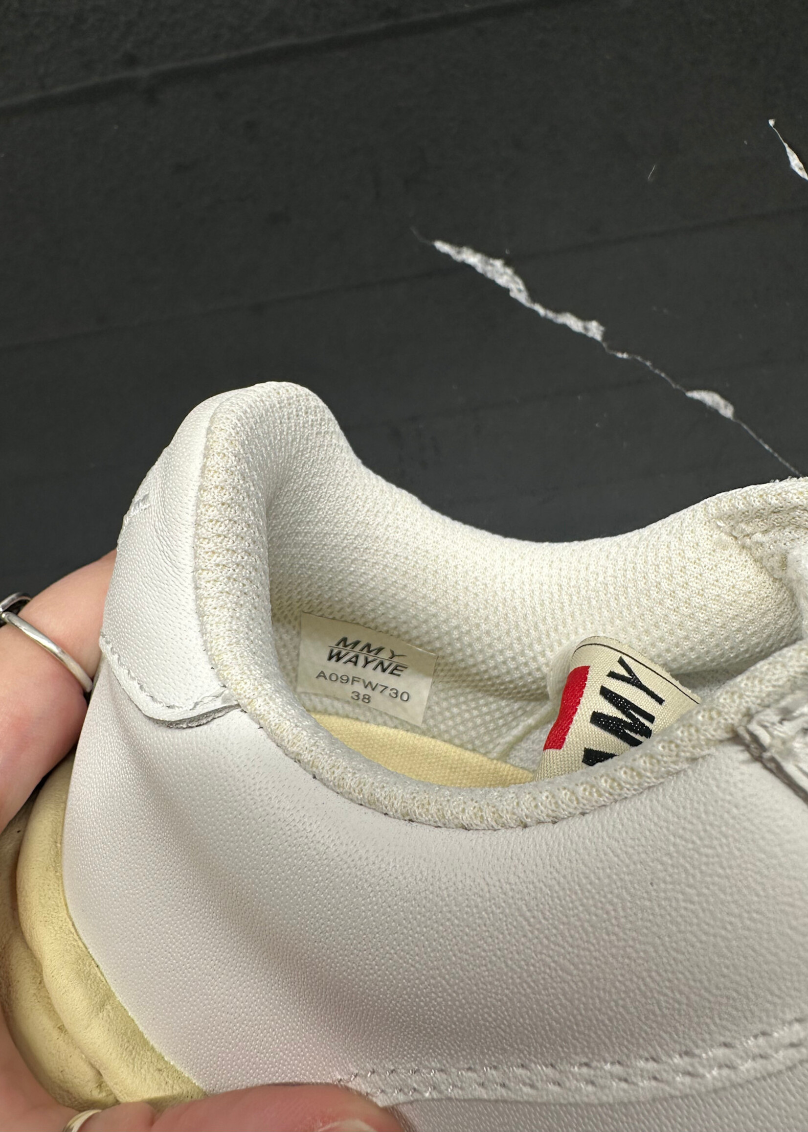 Maison Mihara 'Wayne' White/White Sneakers Fem 6