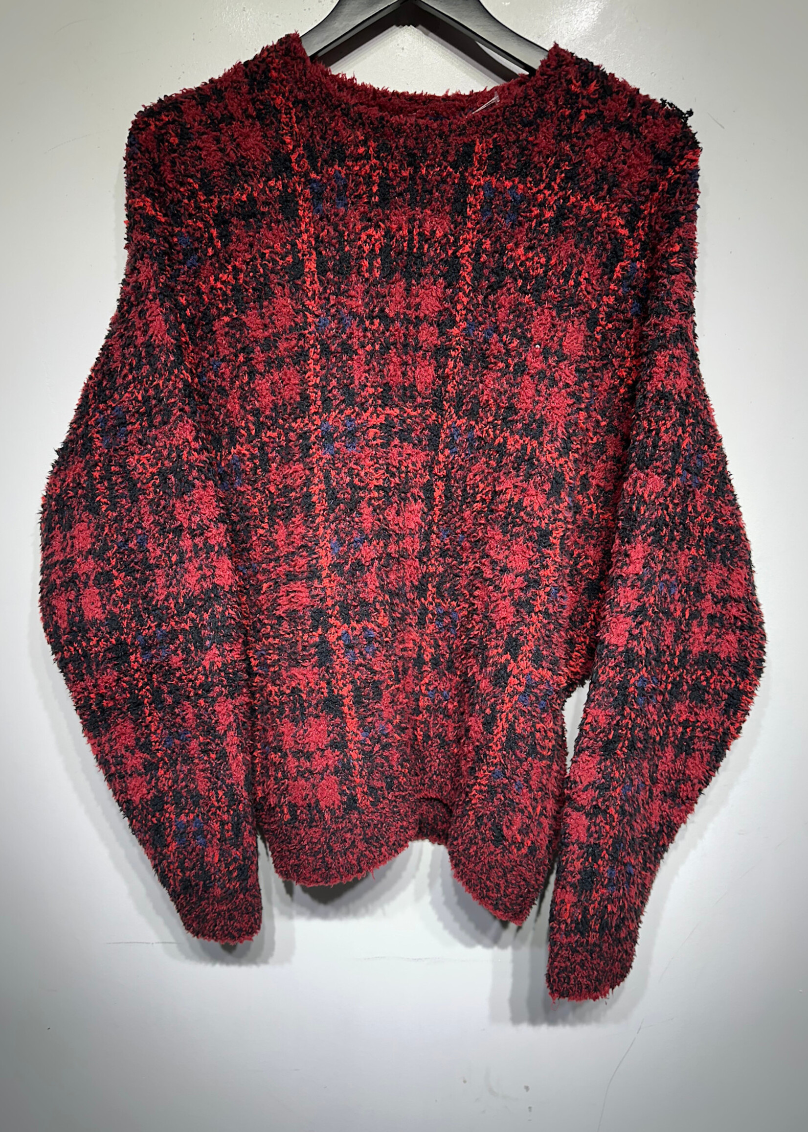 Skims Red Plaid Fleece 2PC Set S/M