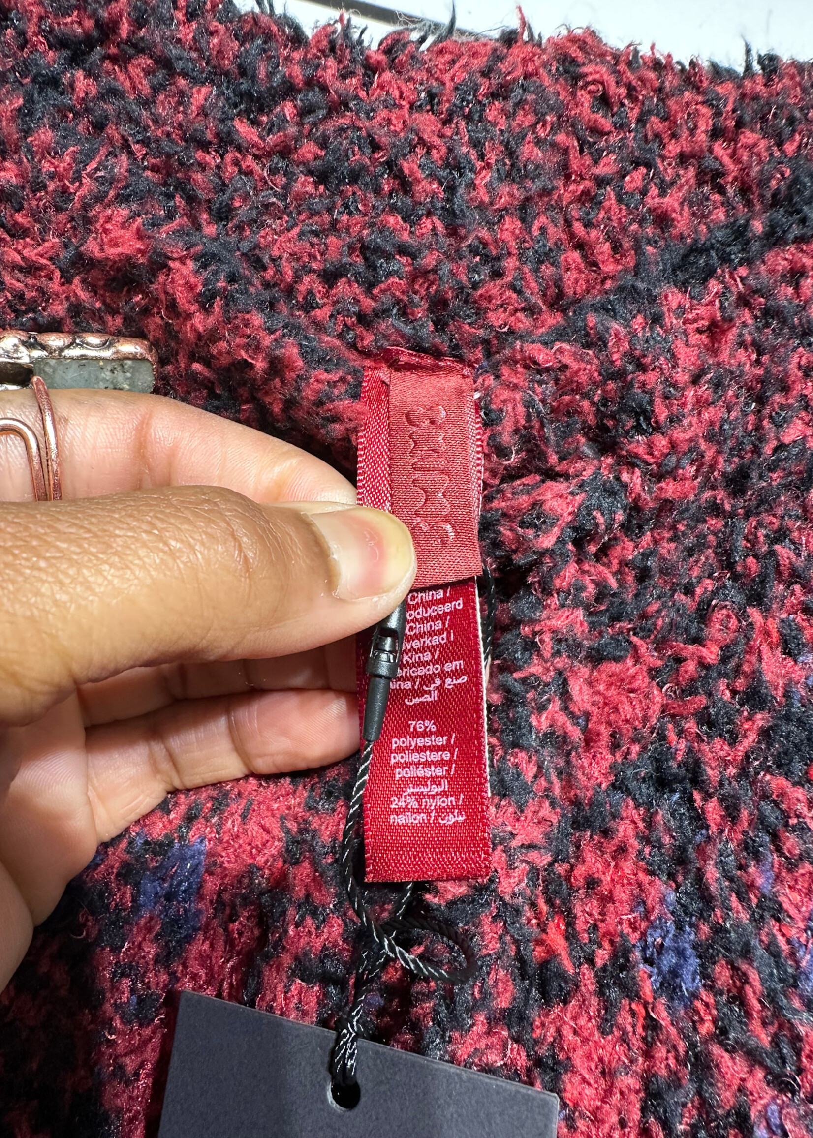 Skims Red Plaid Fleece 2PC Set S/M
