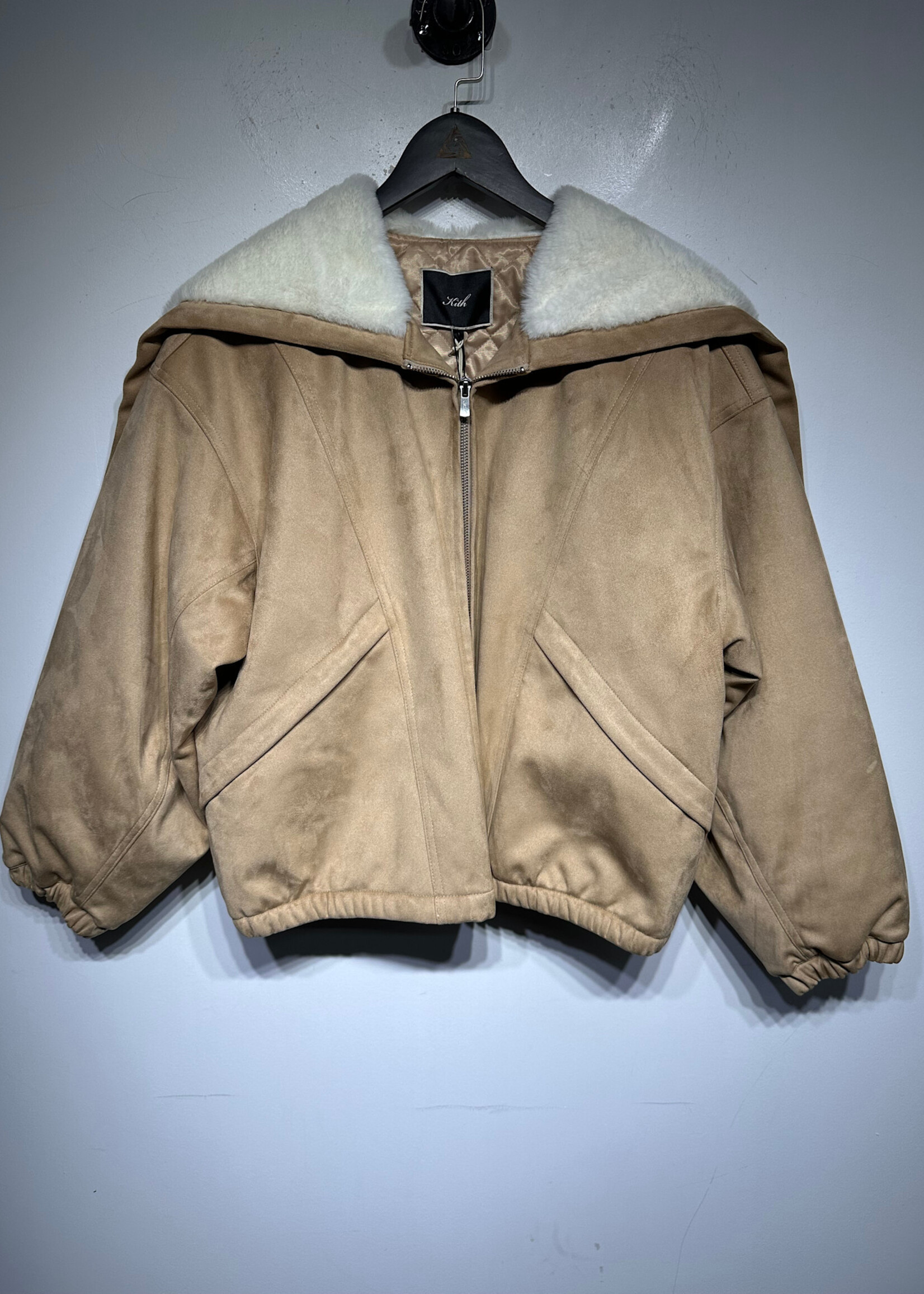 Kith NWT Nylas Hooded Zip Bomber Fem L