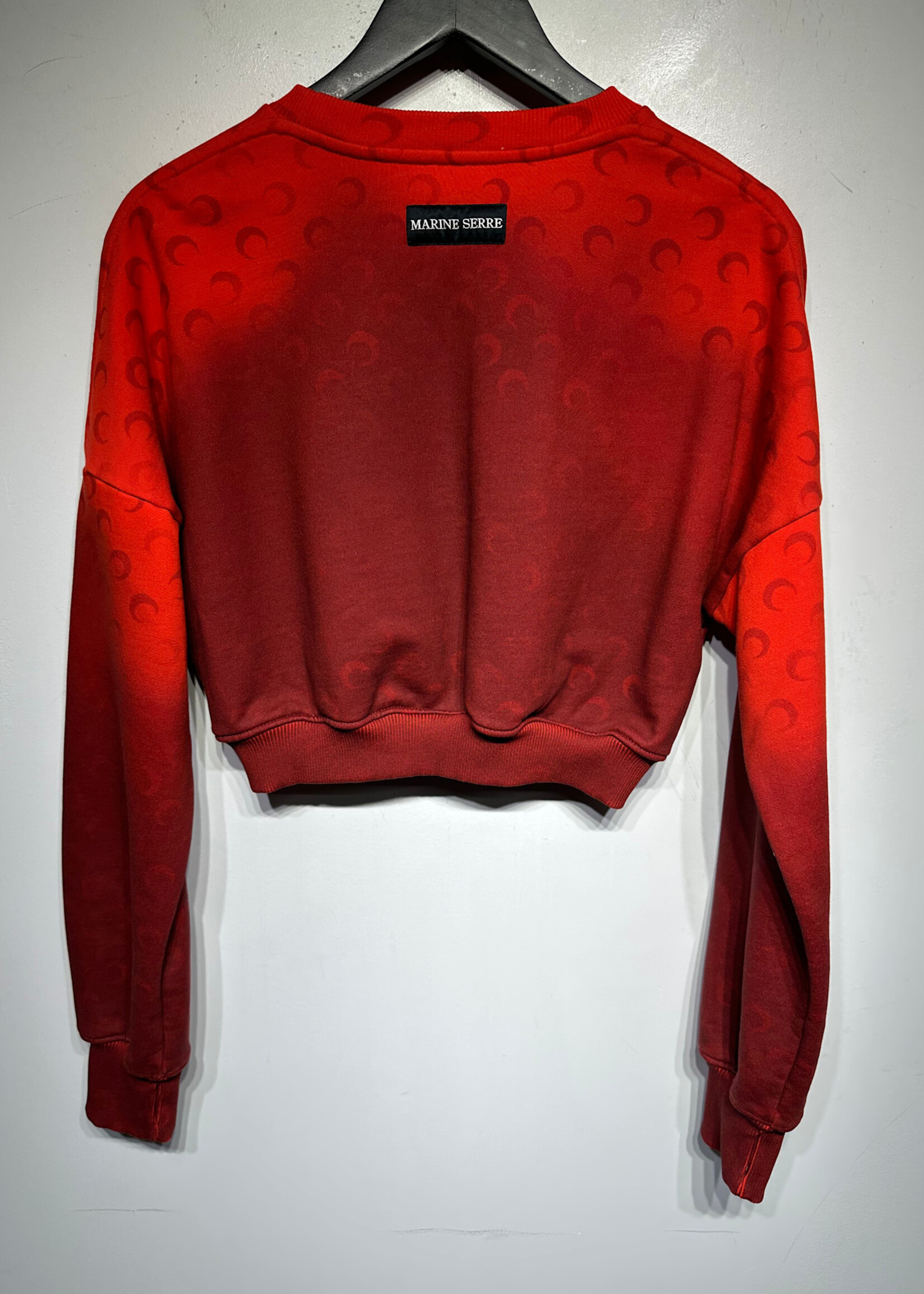 Marine Serre Red Monogram Crop Sweater L