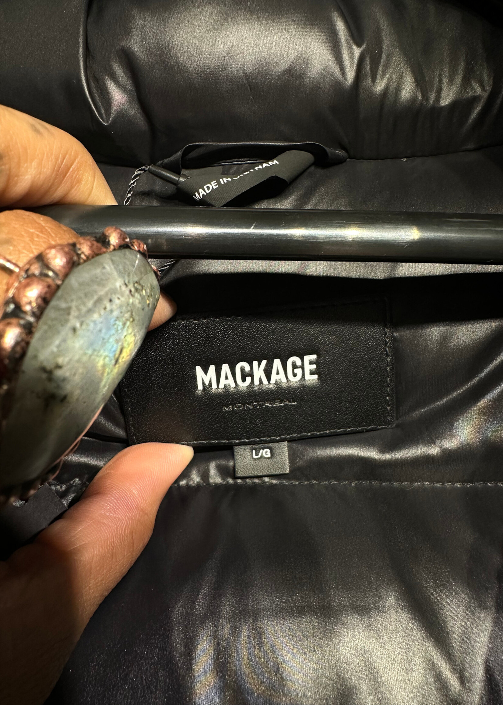 Mackage NWT Hooded Puffer Fem L