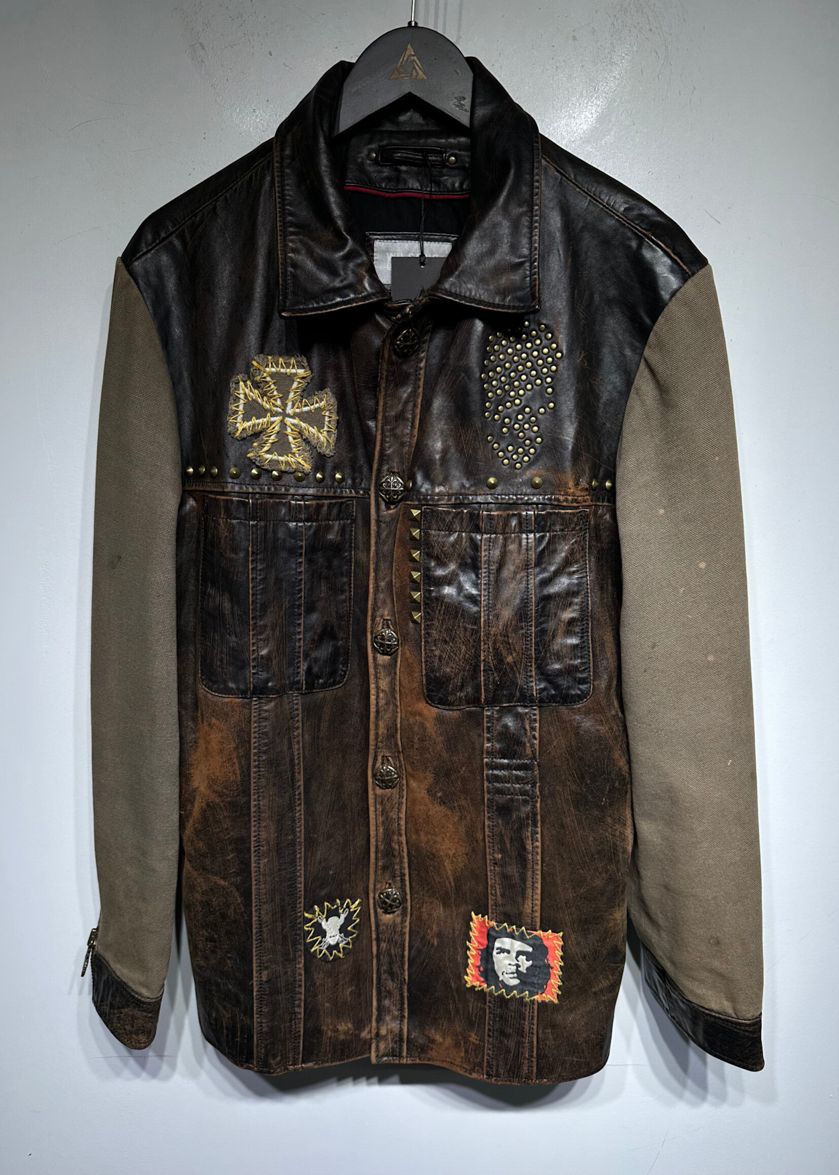 Wilsons Leather 'Born To Rock' Studded Jacket L
