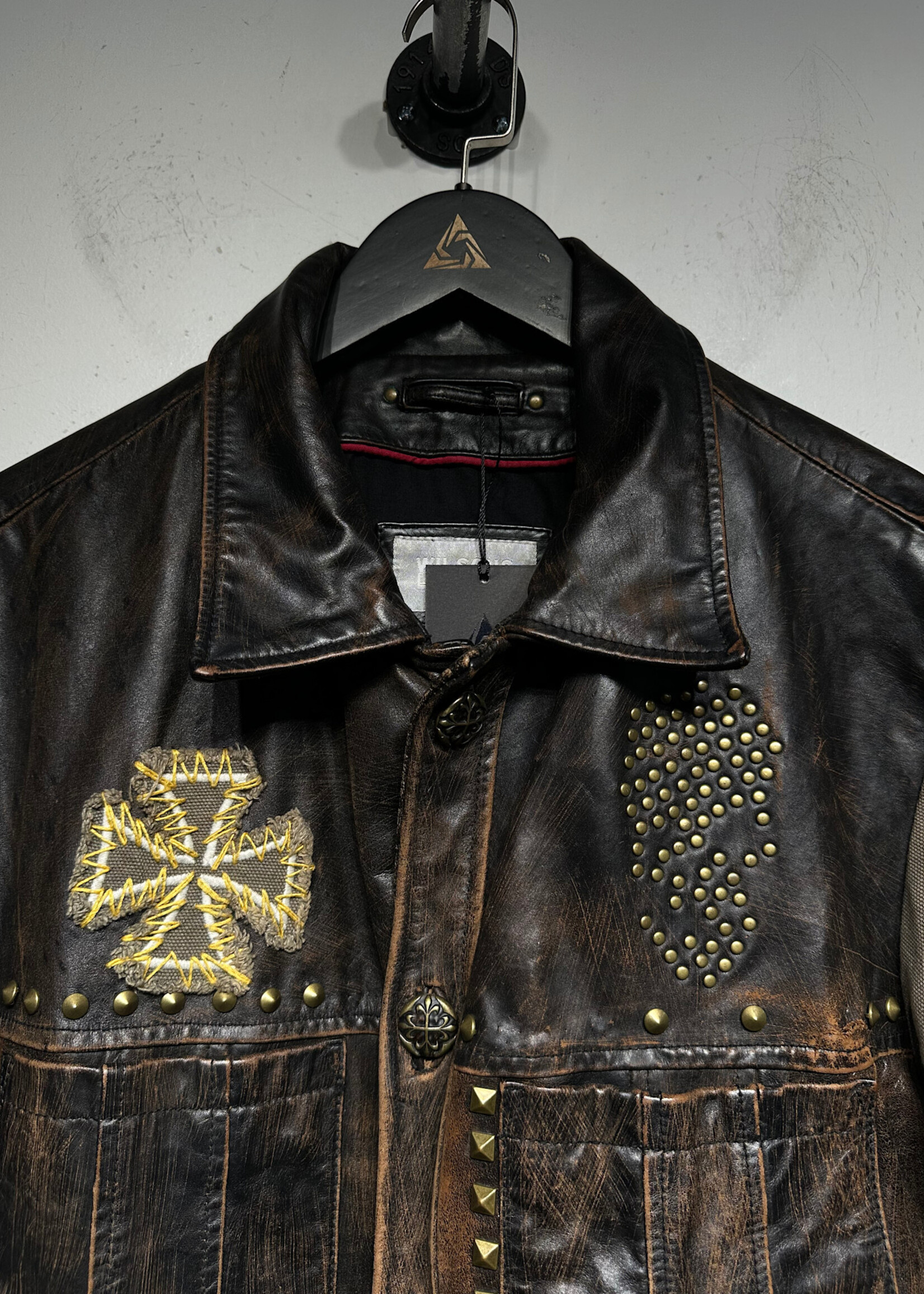 Wilsons Leather 'Born To Rock' Studded Jacket L