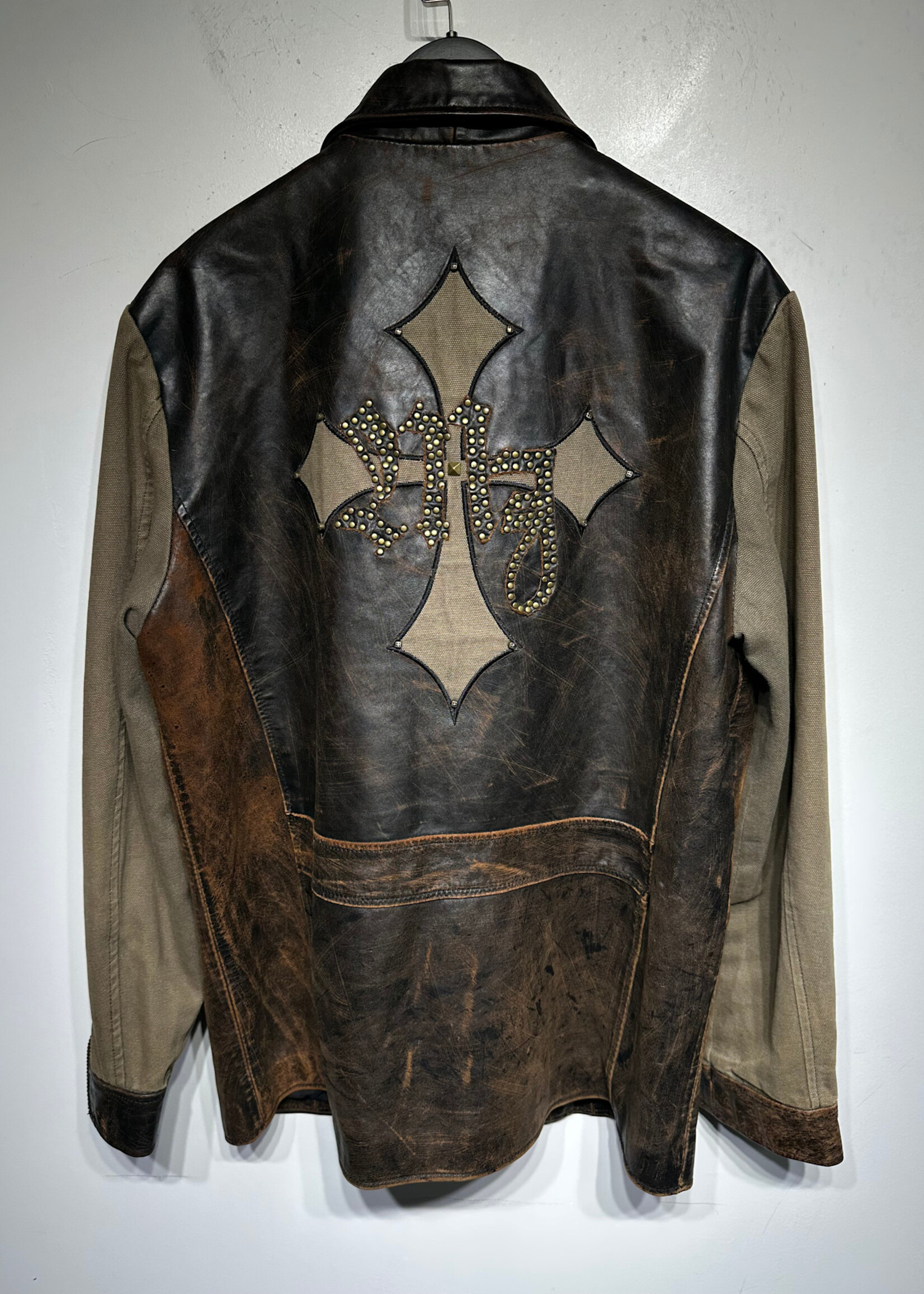 Wilsons Leather 'Born To Rock' Studded Jacket L