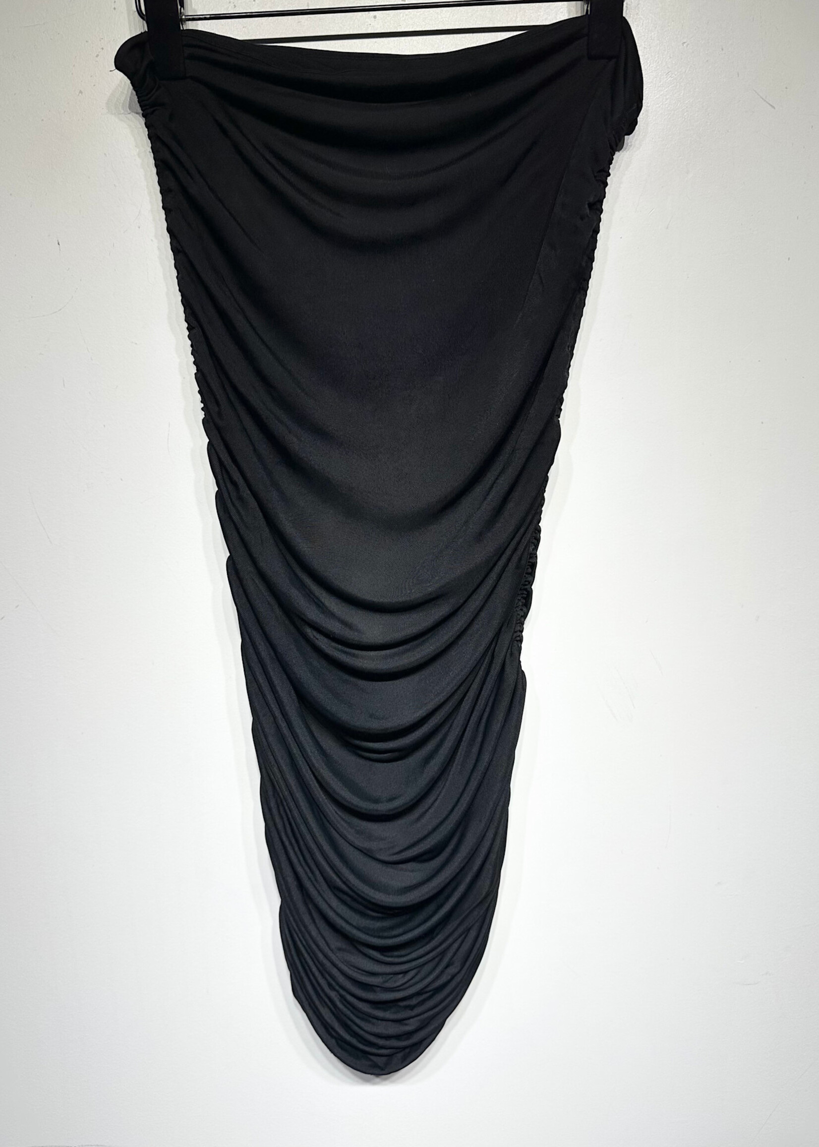 D&G Black Ruched Strapless Dress XS/S