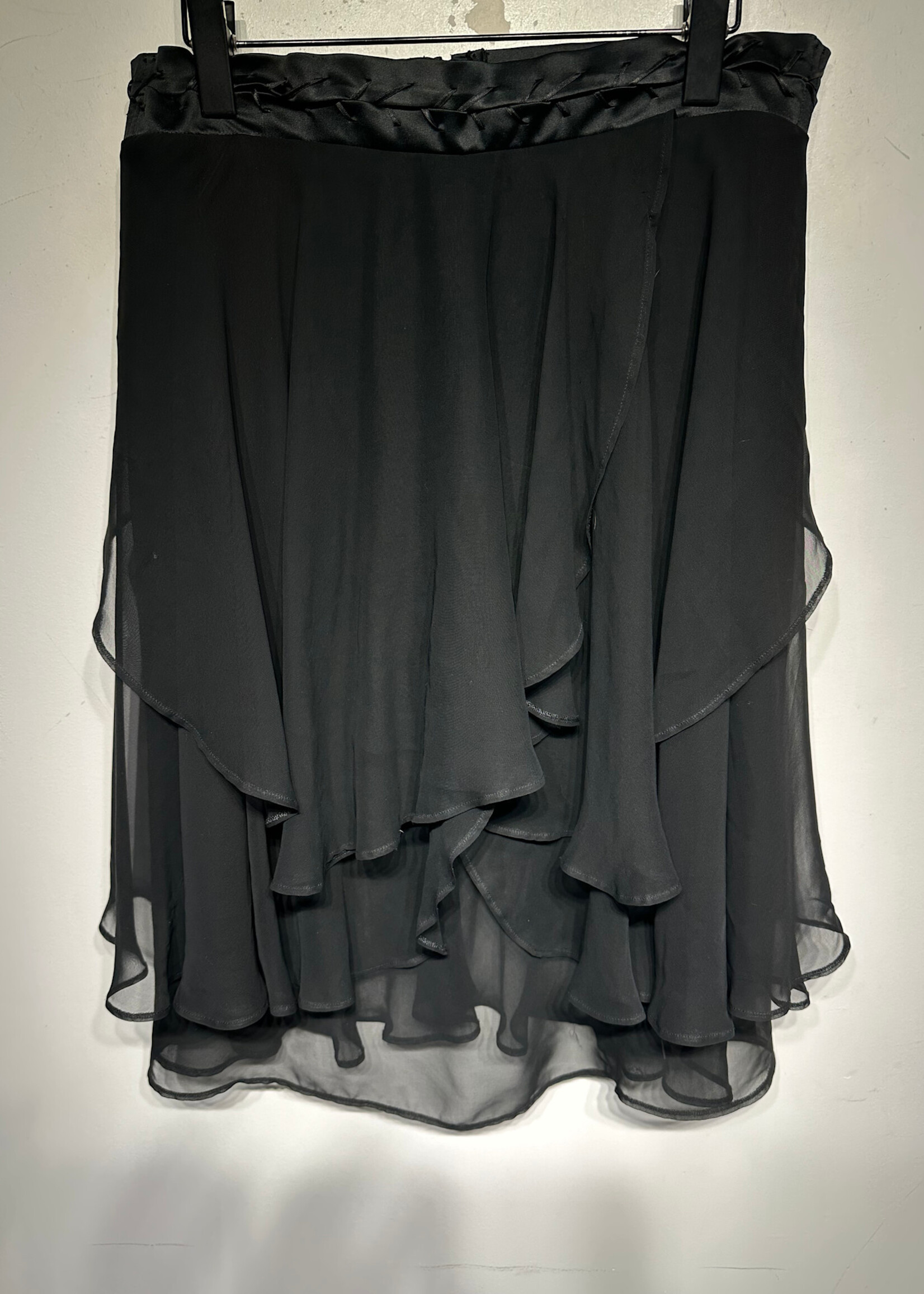 Allsaints Black Tulle Maxi Skirt 31 Fem