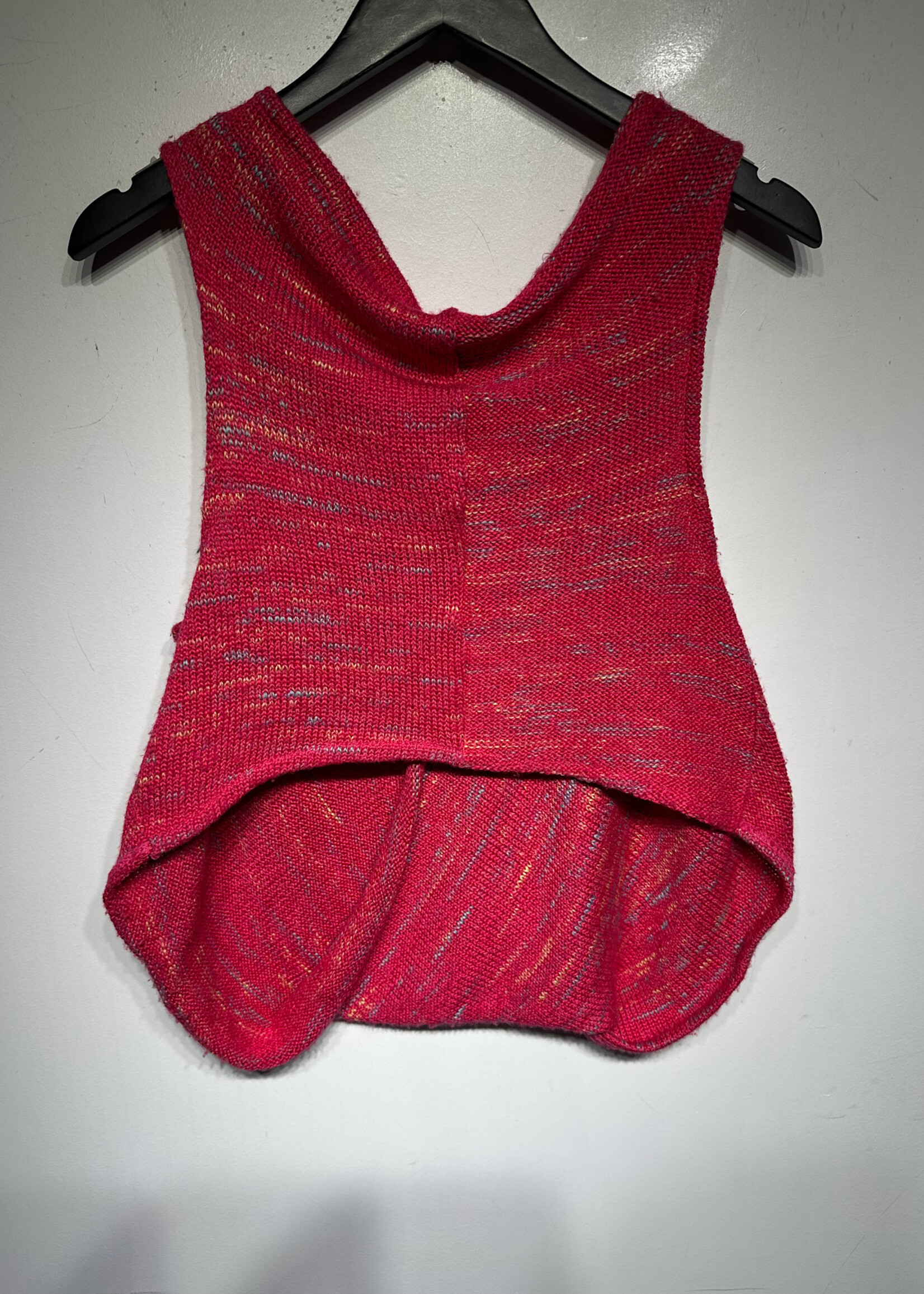 Deca Paris Pink Twisted Knit Tank M