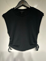 Allsaints Black Ruched Tank M Fem