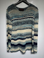 Custo Multicolor Blue Knit Sweater L/XL