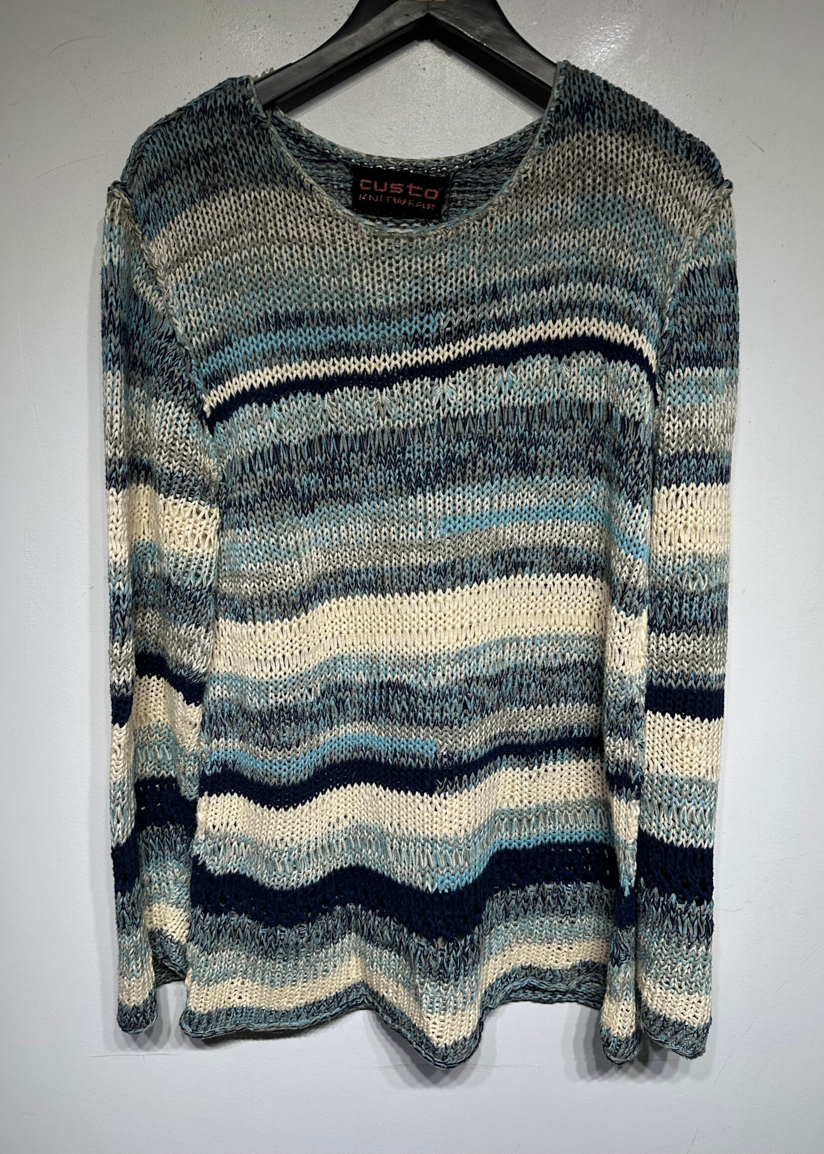 Custo Multicolor Blue Knit Sweater L/XL