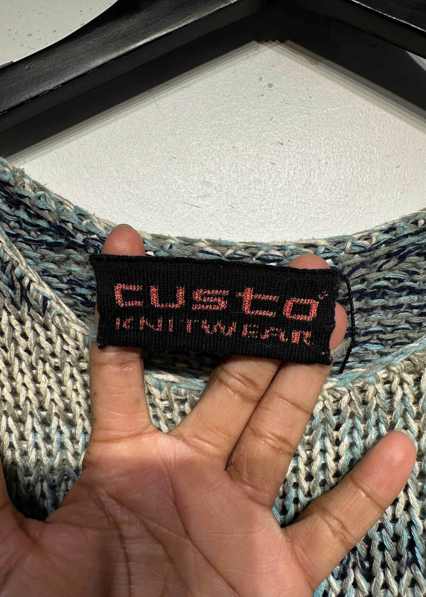 Custo Multicolor Blue Knit Sweater L/XL