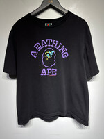 Bape Purple Black Logo Tee XXL