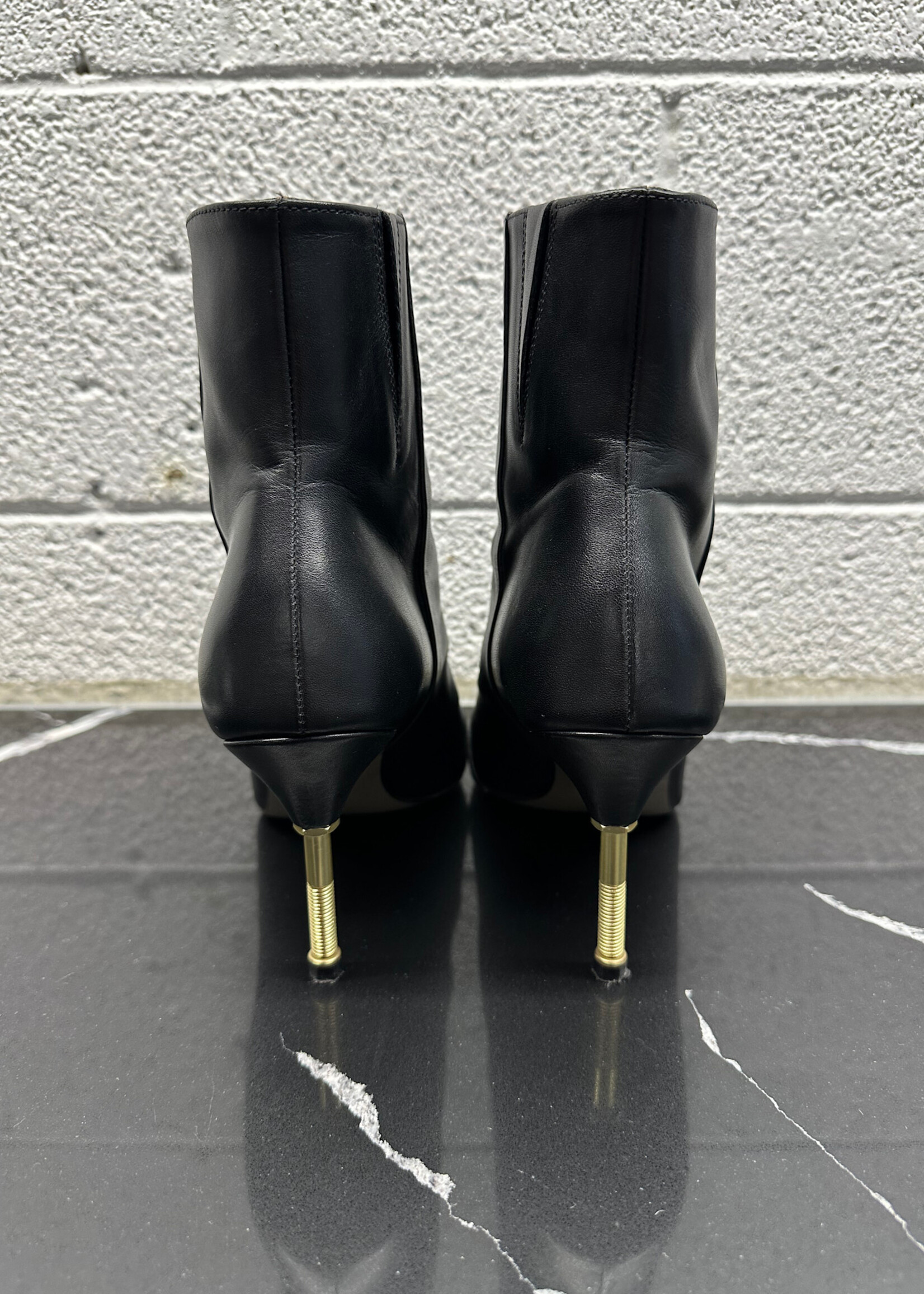Allsaints Gold Screw Heel Boot 8.5 Fem