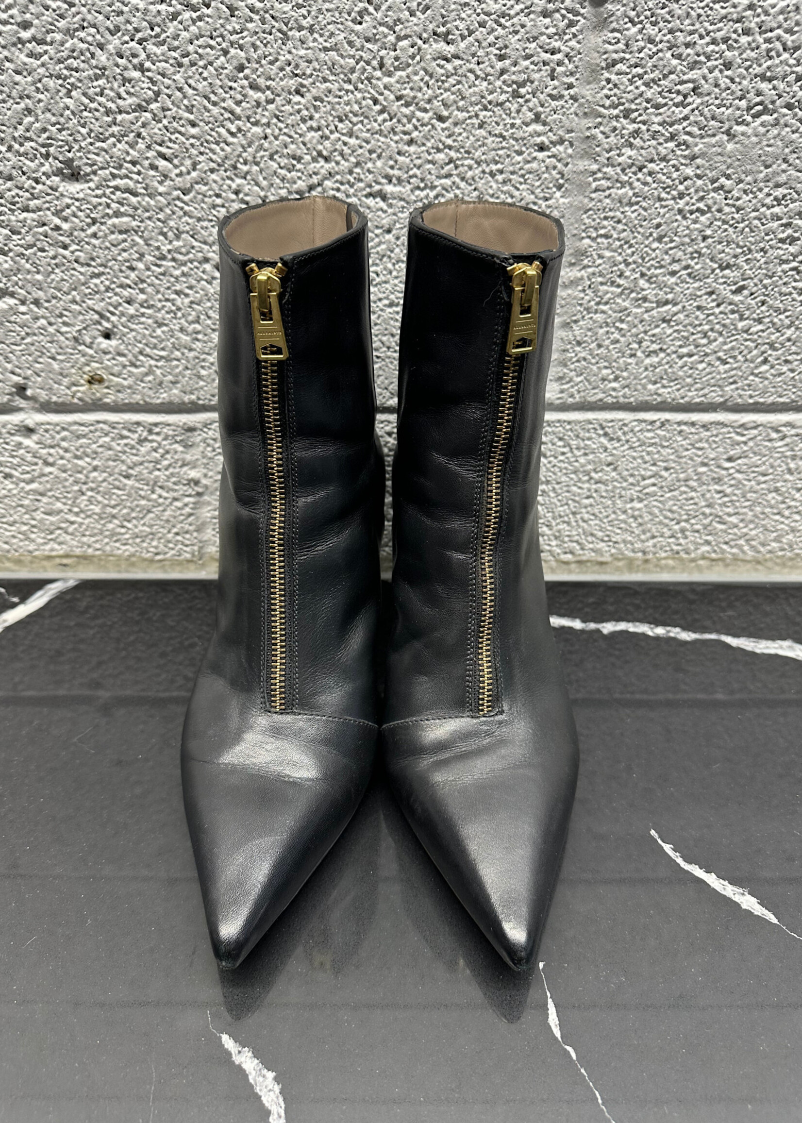 Allsaints Gold Screw Heel Boot 8.5 Fem