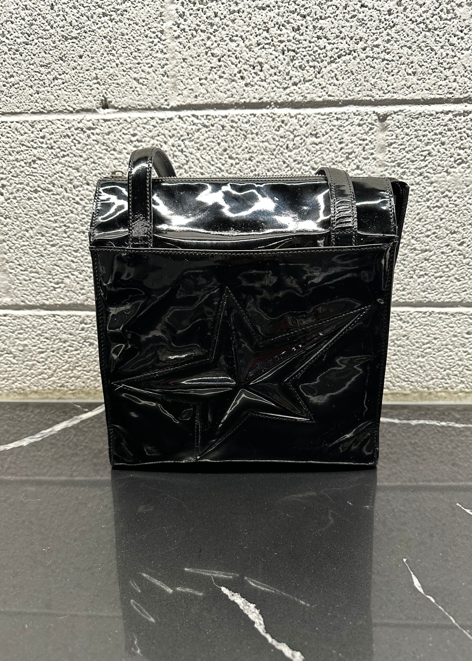 Thierry Mugler Black Star Patent Tote AS IS