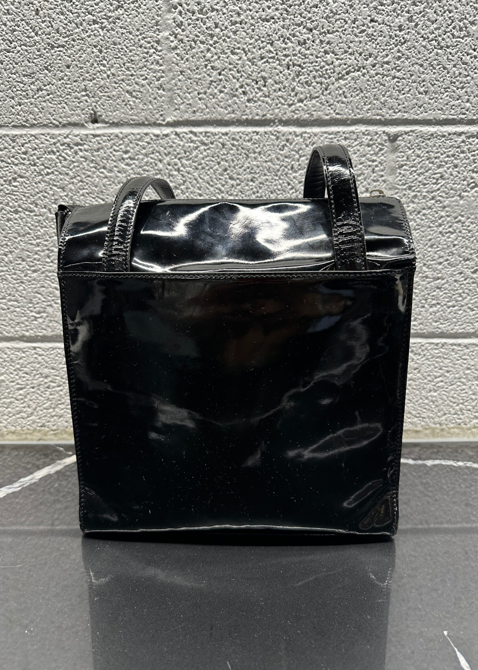 Thierry Mugler Black Star Patent Tote AS IS
