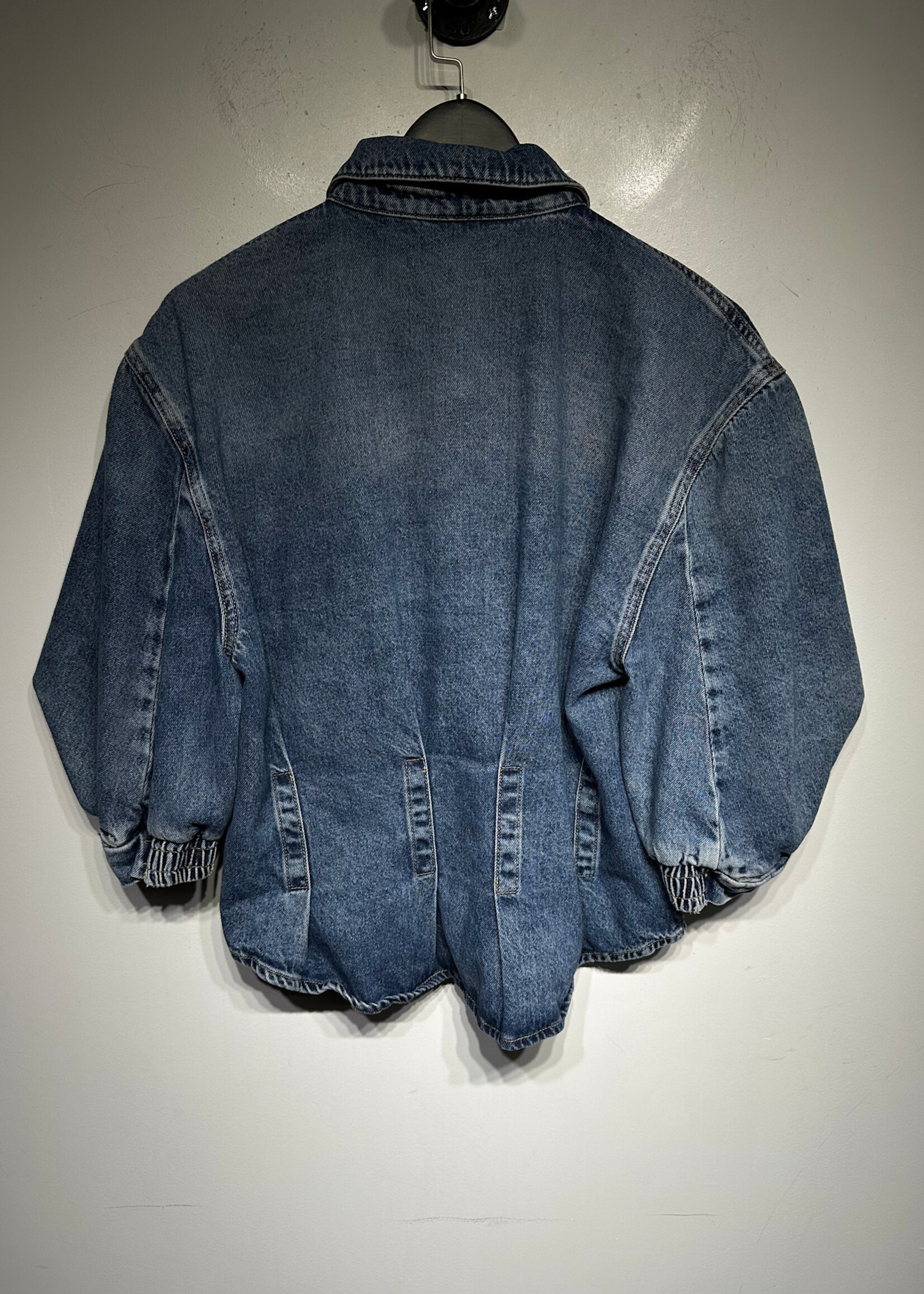 Allsaints Denim Pleated Blouse L Fem