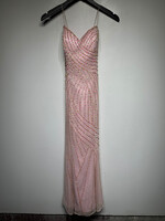Rico Designs Pink Green Sequin Maxi Dress M