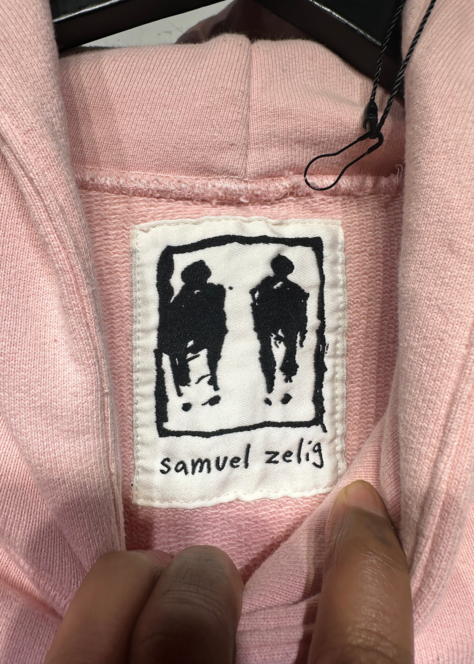 Samuel Zelig Pink Red Embroidery Hoodie M Masc