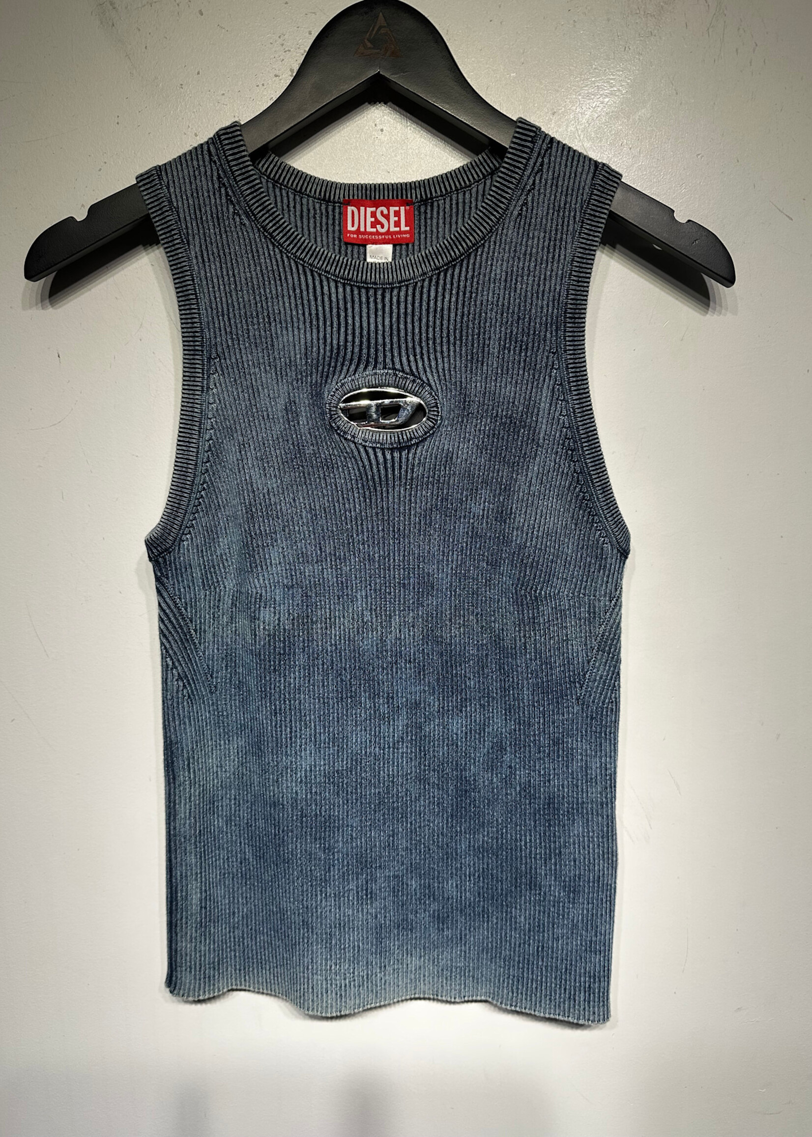 NWT Teal Diesel Chest Logo Tank Fem M