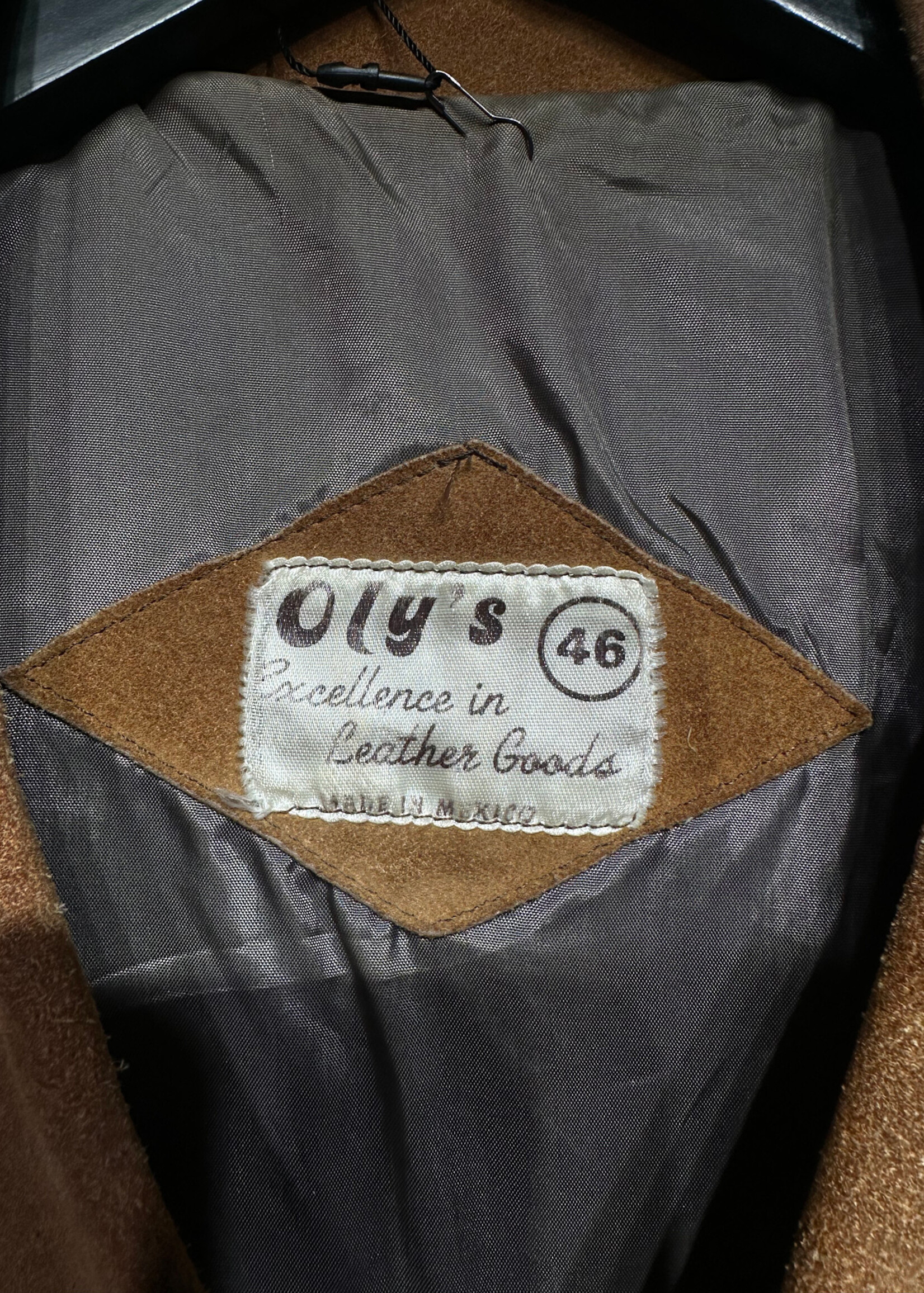 Oly's Vintage Brown Suede Fringe Jacket L AS IS