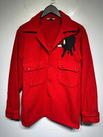 Vintage Boy Scouts Red Wool Overshirt Masc L