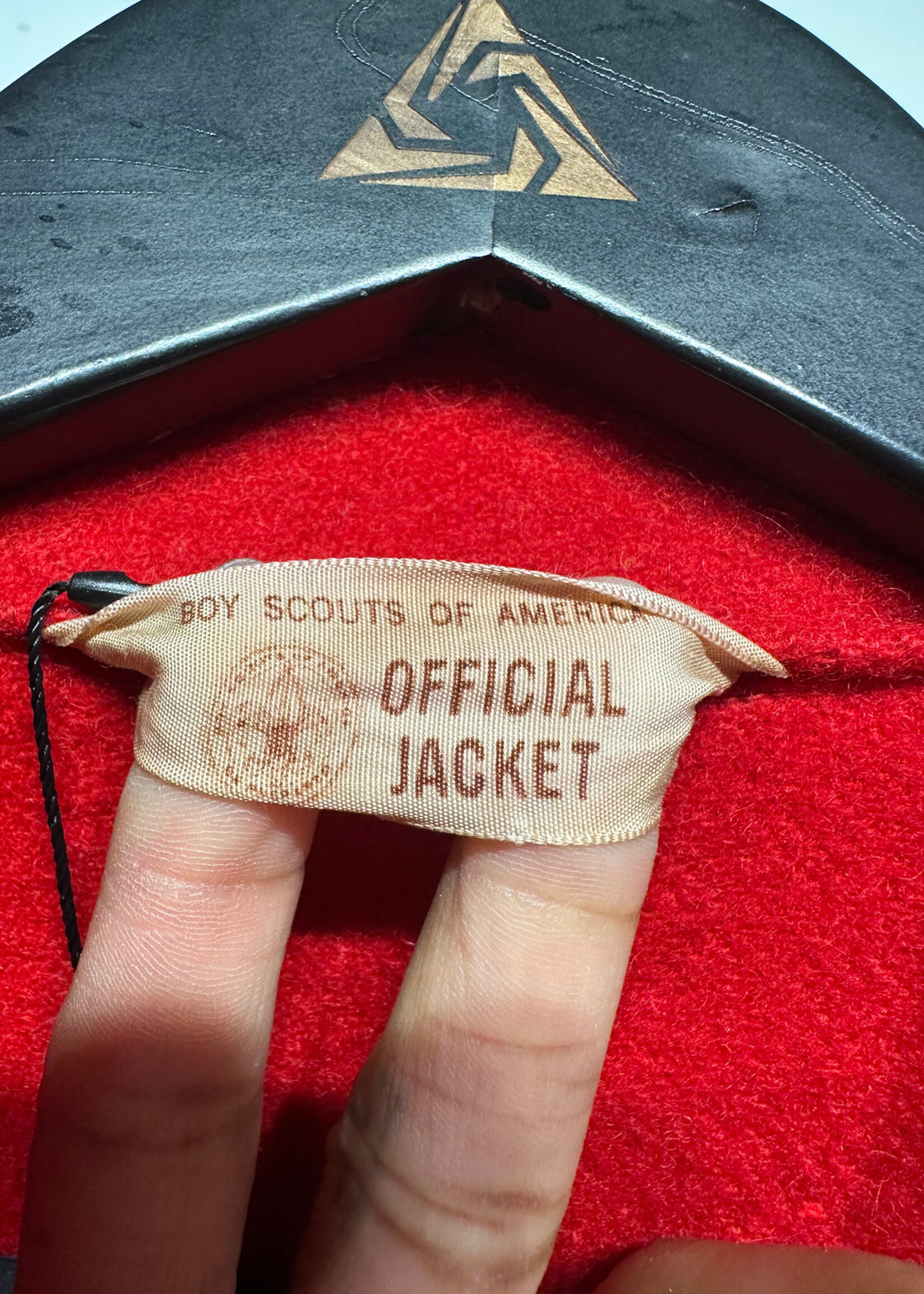 Vintage Boy Scouts Red Wool Overshirt Masc L
