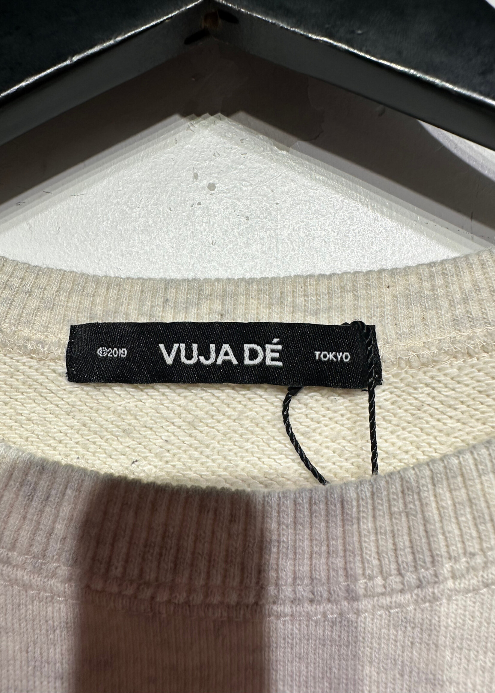 Vuja De Light Grey Paint Splatter Crewneck L Masc